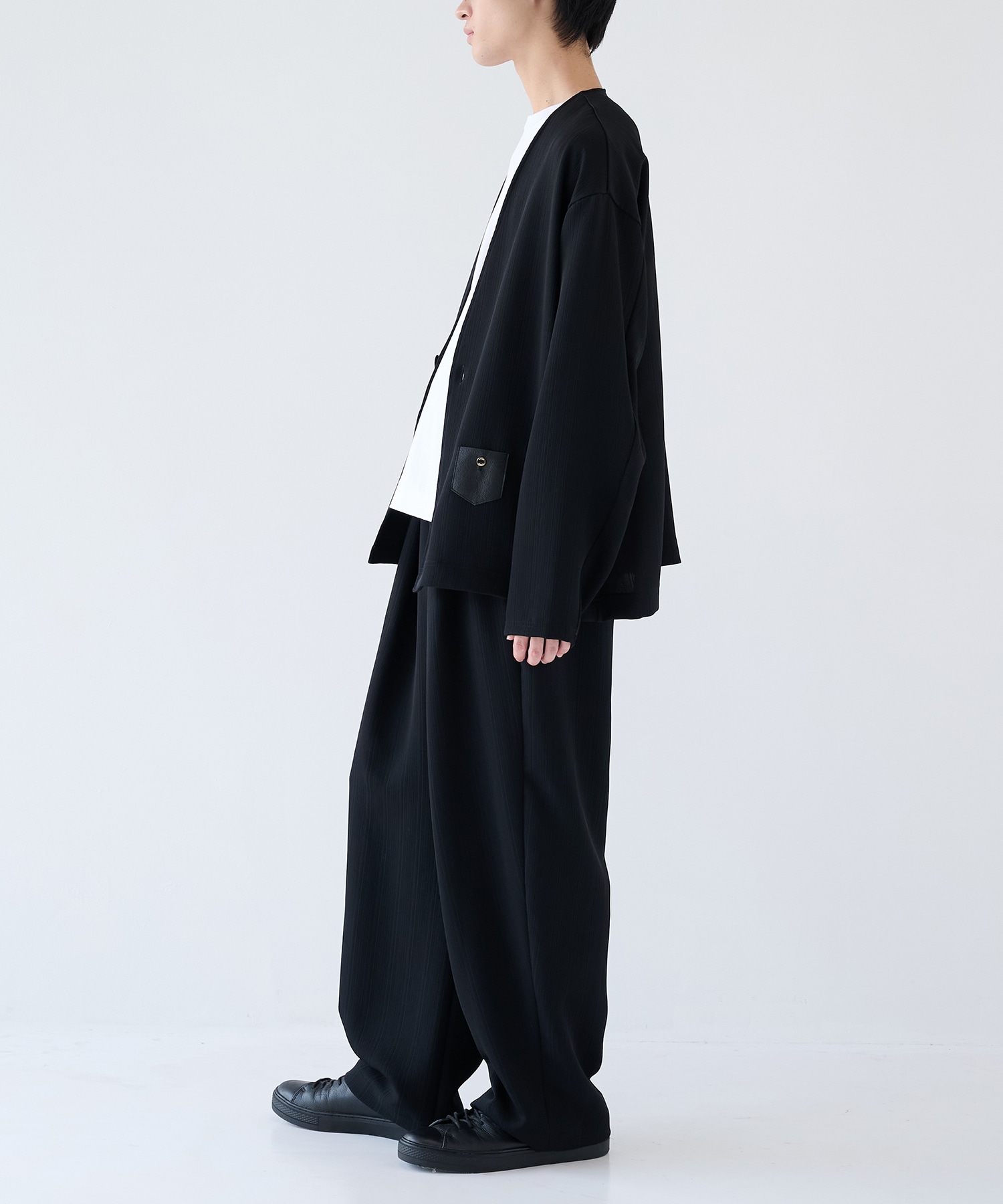 別注 Minimal Pocket PLEATS Cardigan CULLNI