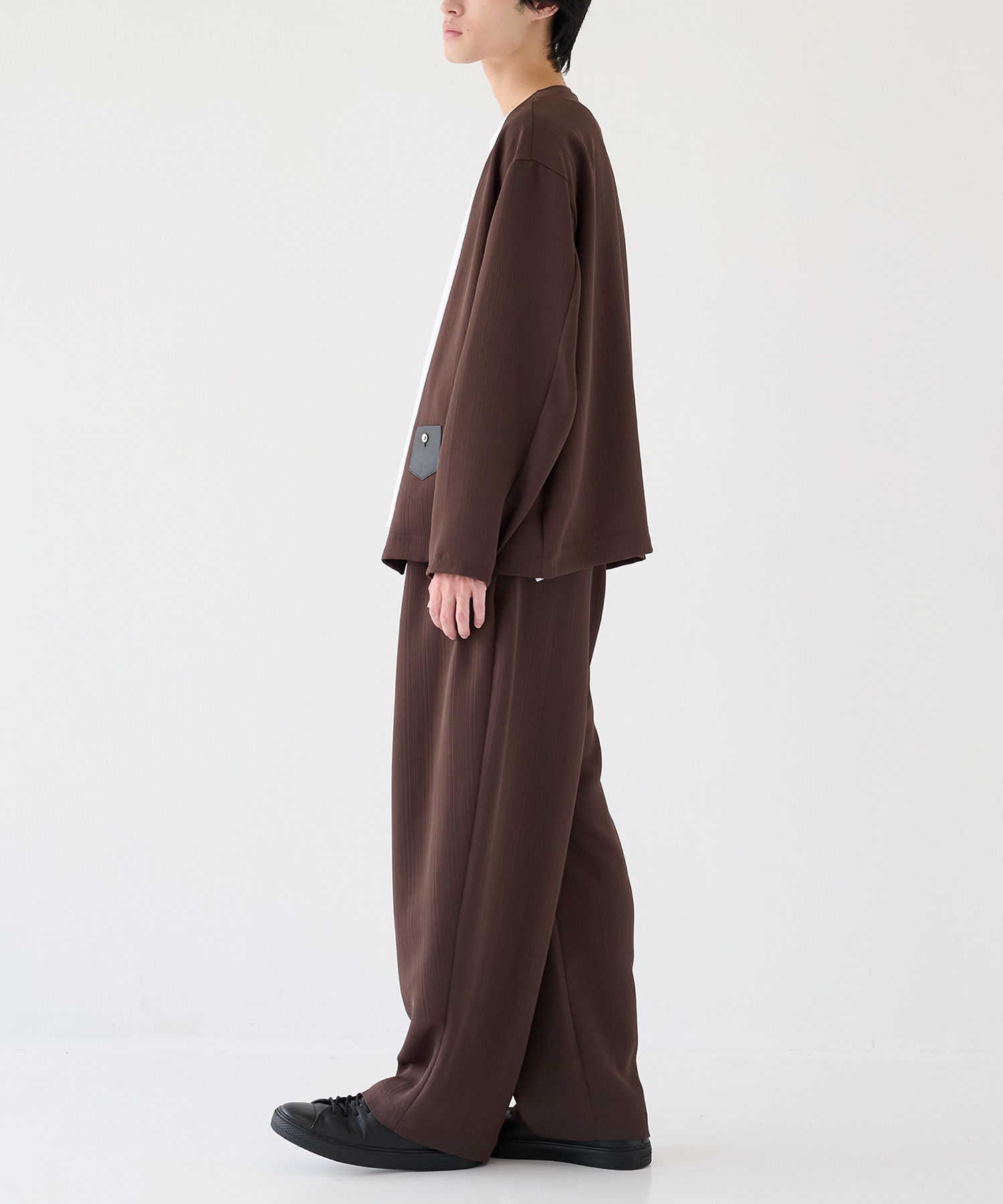 別注 Minimal Pocket PLEATS Cardigan CULLNI