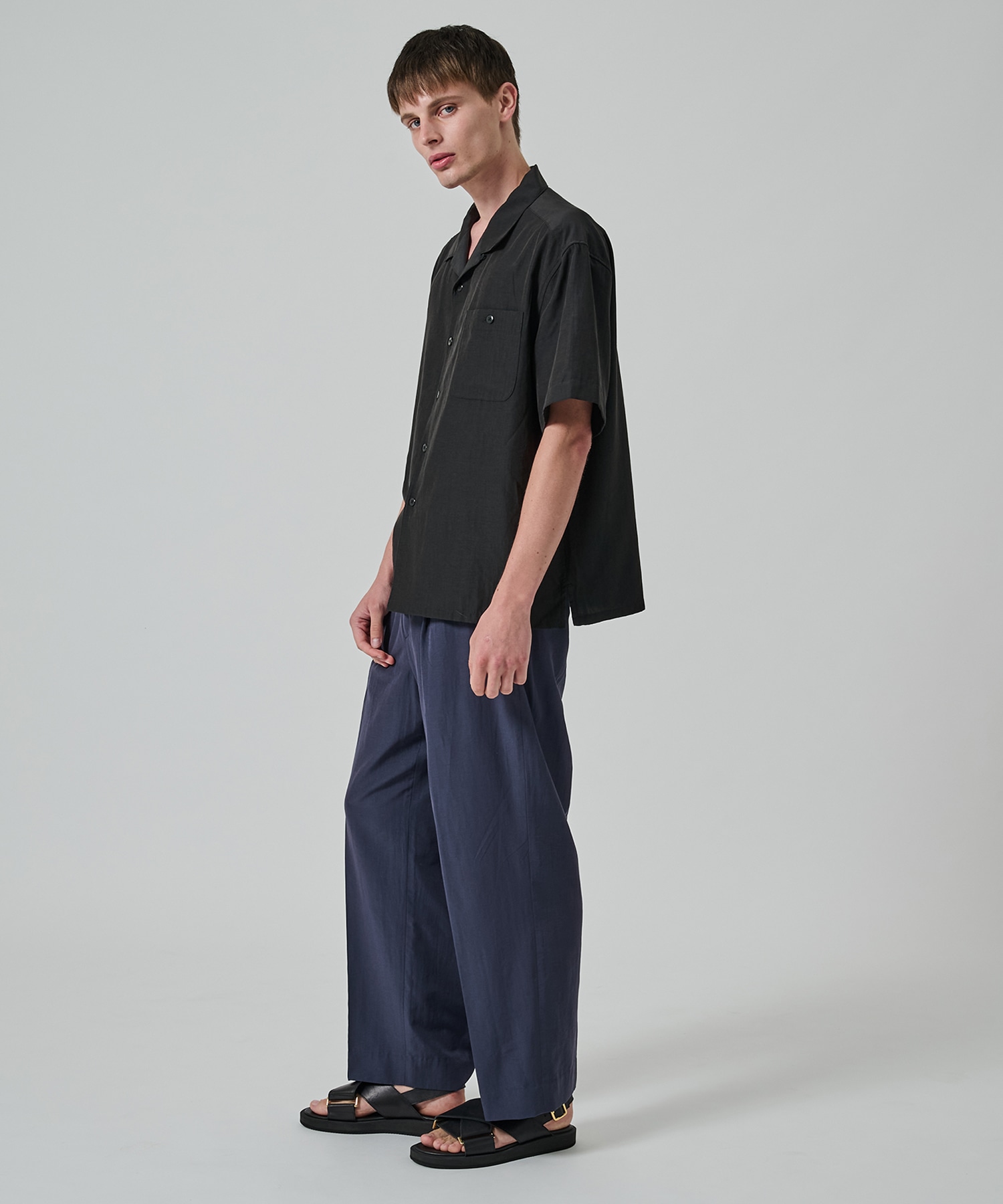 別注 Short Sleeve Open Collar Shirt soe