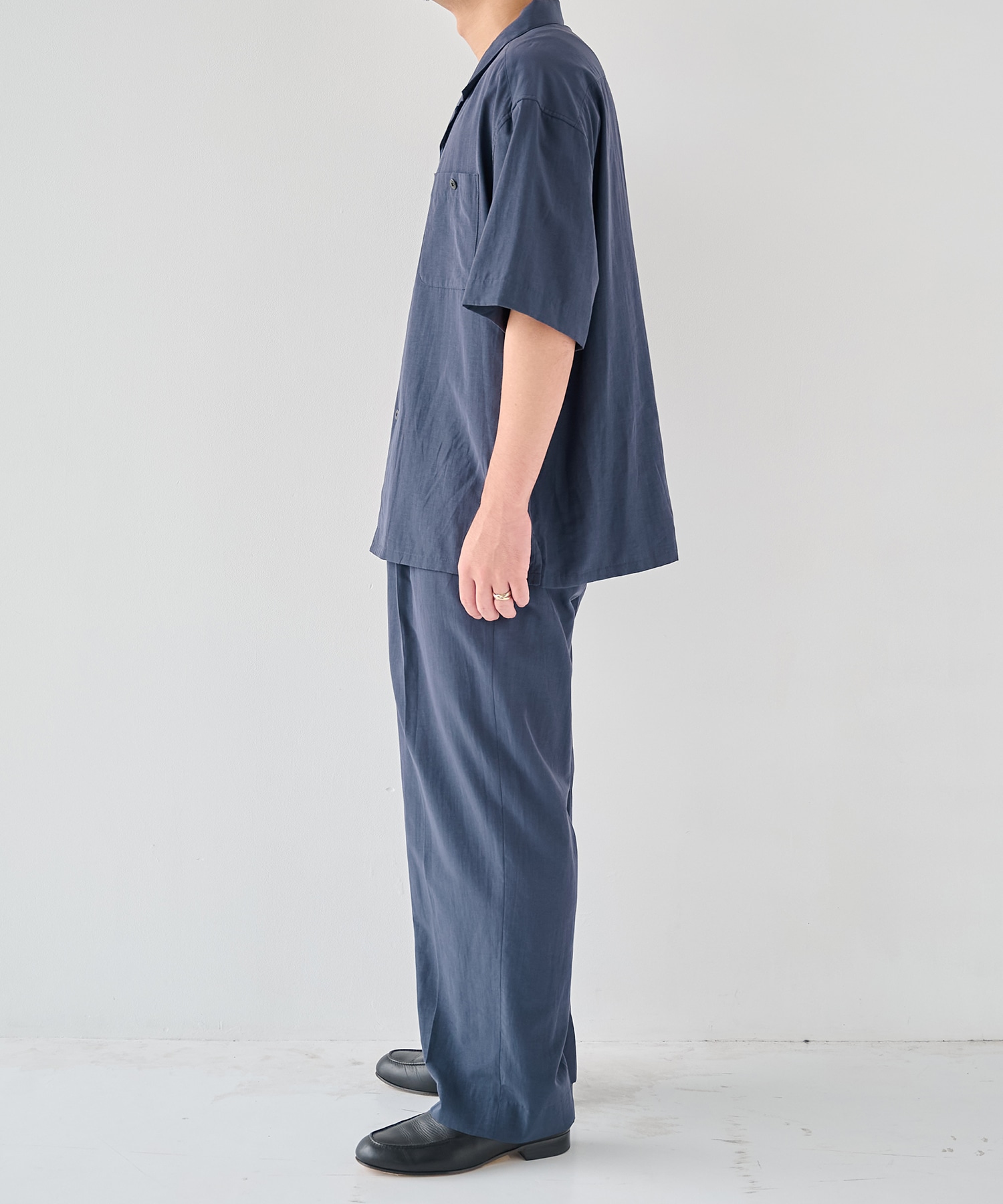 別注 Short Sleeve Open Collar Shirt soe