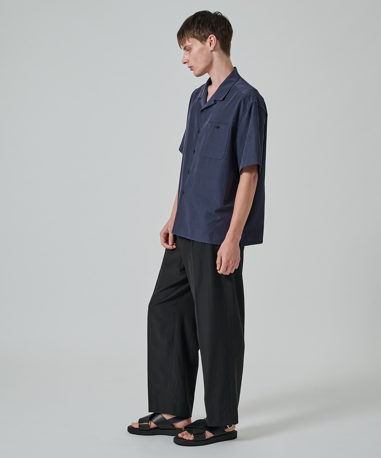 別注 Short Sleeve Open Collar Shirt soe