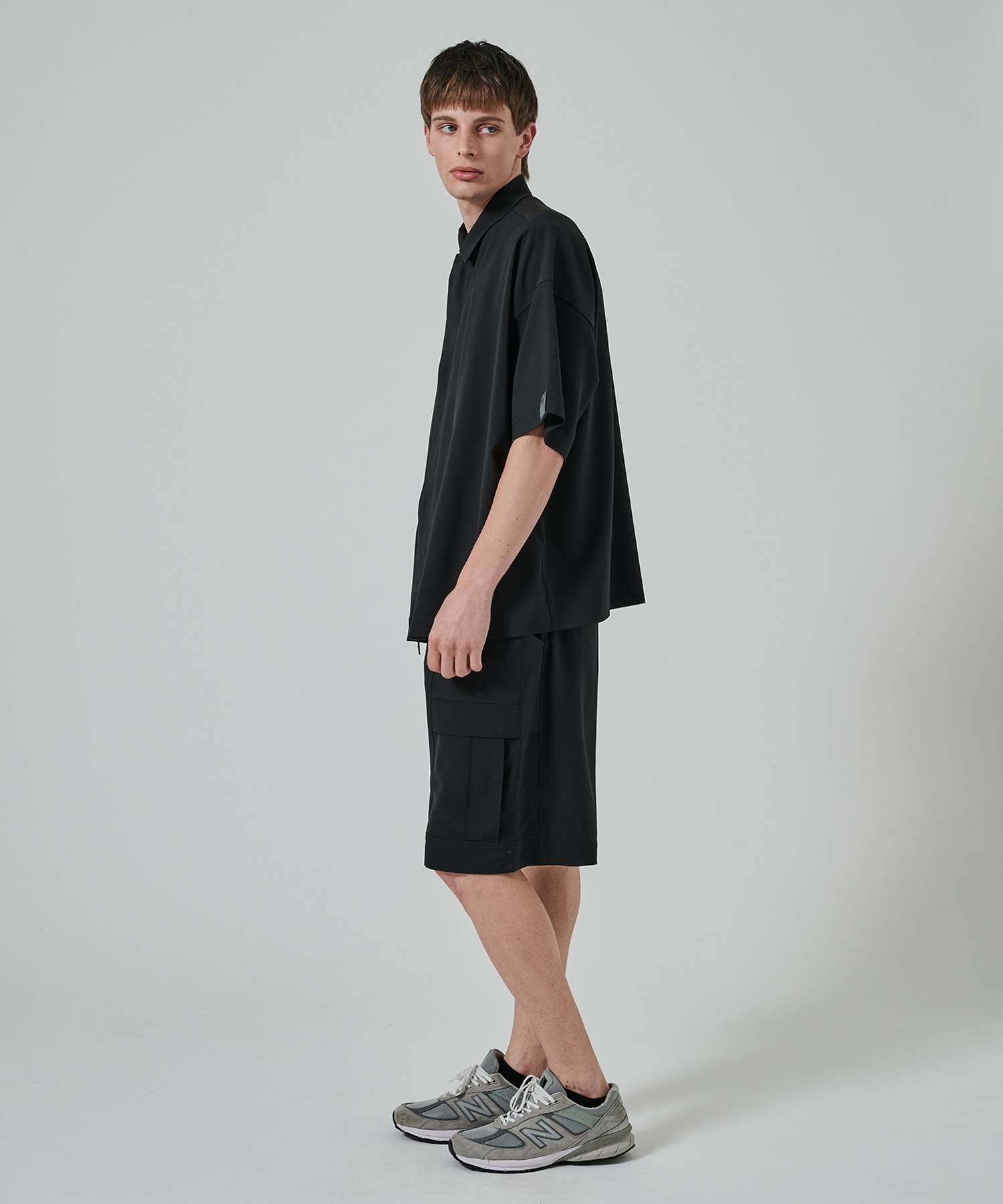 2251-SH58-003 ZIP UP HALF SLEEVE SHIRT N.HOOLYWOOD