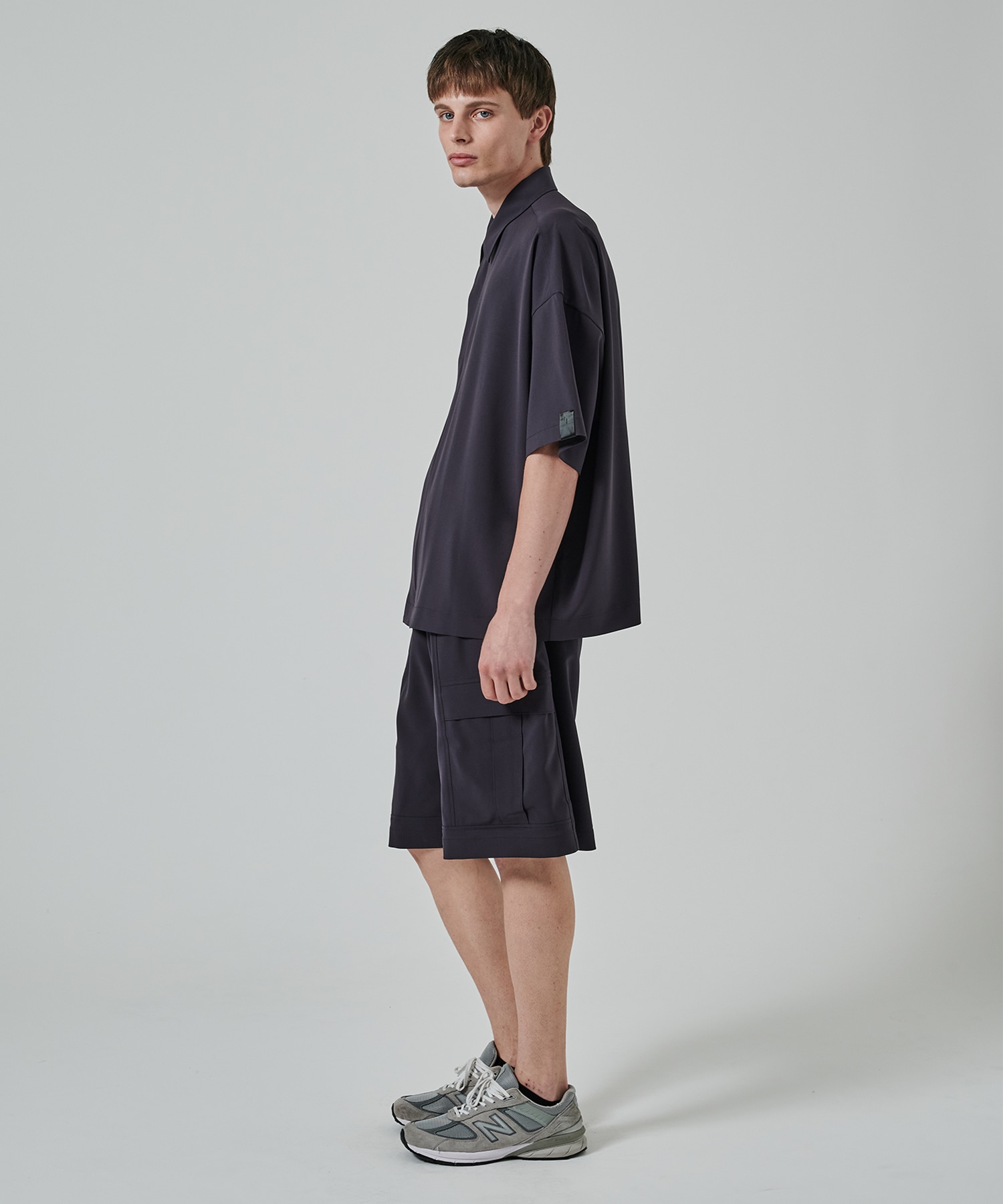 2251-SH58-003 ZIP UP HALF SLEEVE SHIRT N.HOOLYWOOD