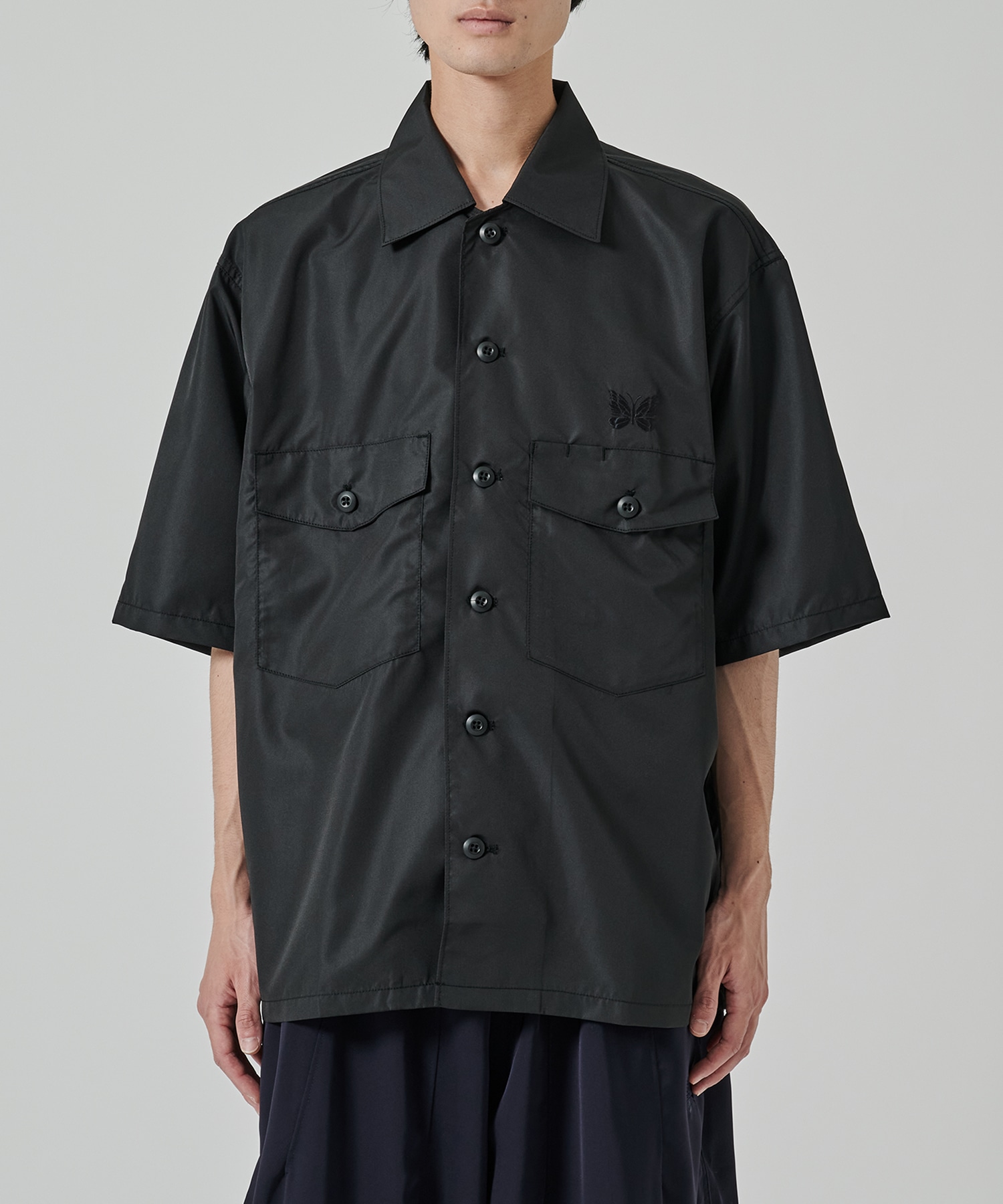 別注 Fatigue S/S Shirt - 撥水Nylon NEEDLES