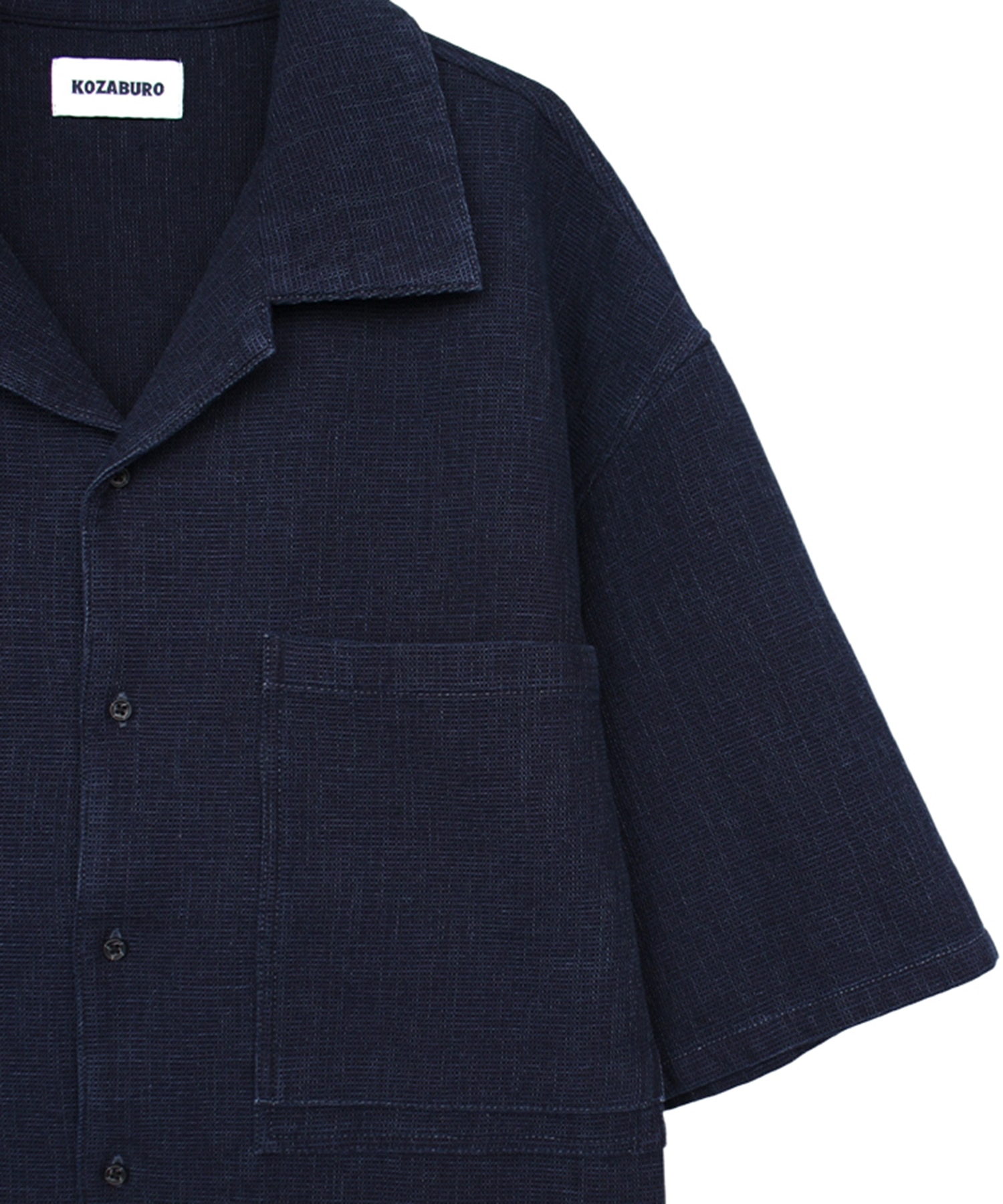 SHORT SLEEVE OVERSIZE CAMP COLLAR SHIRT KOZABURO