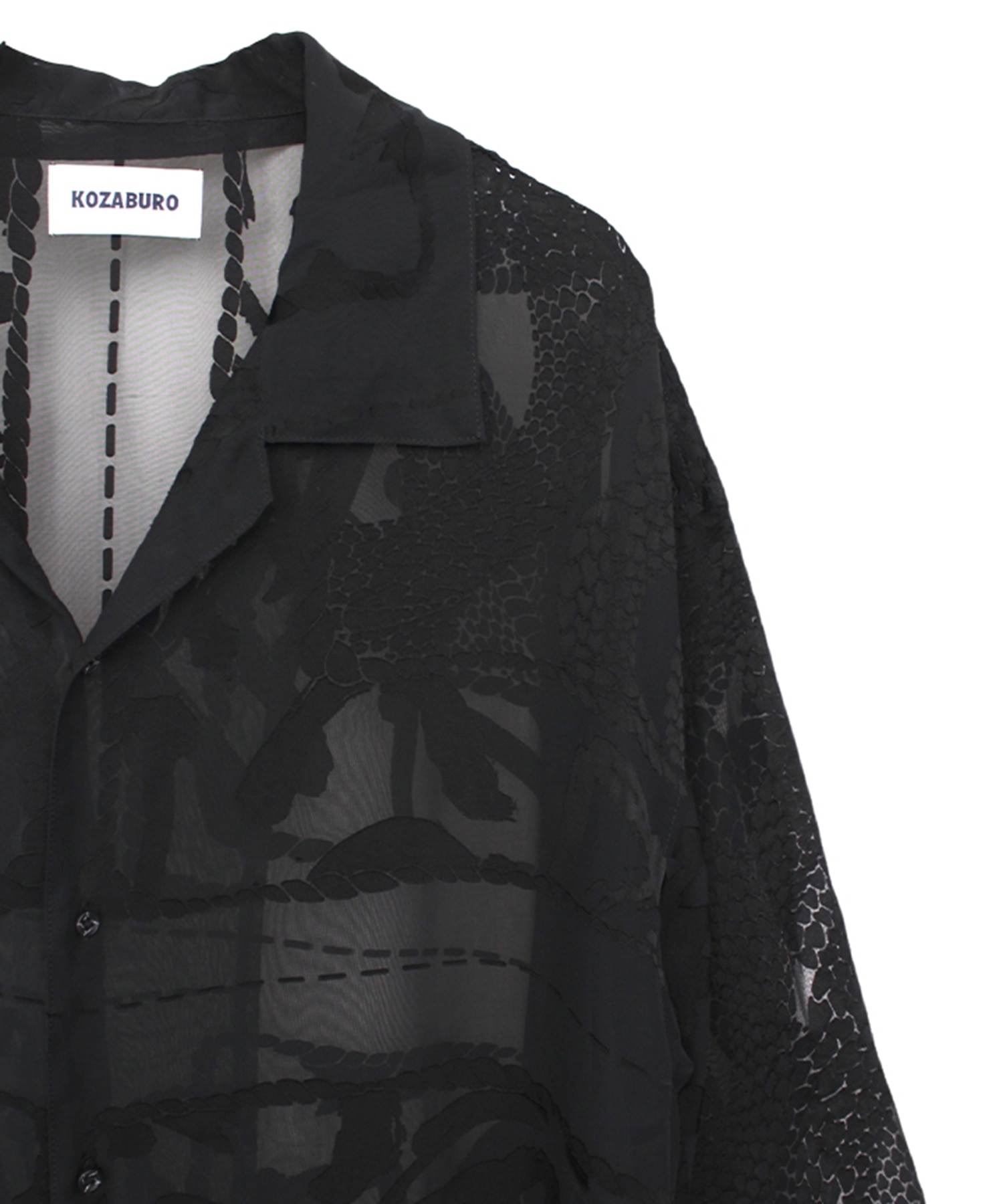 OPAL SHORT SLEEVE OVERSIZE CAMP COLLAR SHIRT KOZABURO