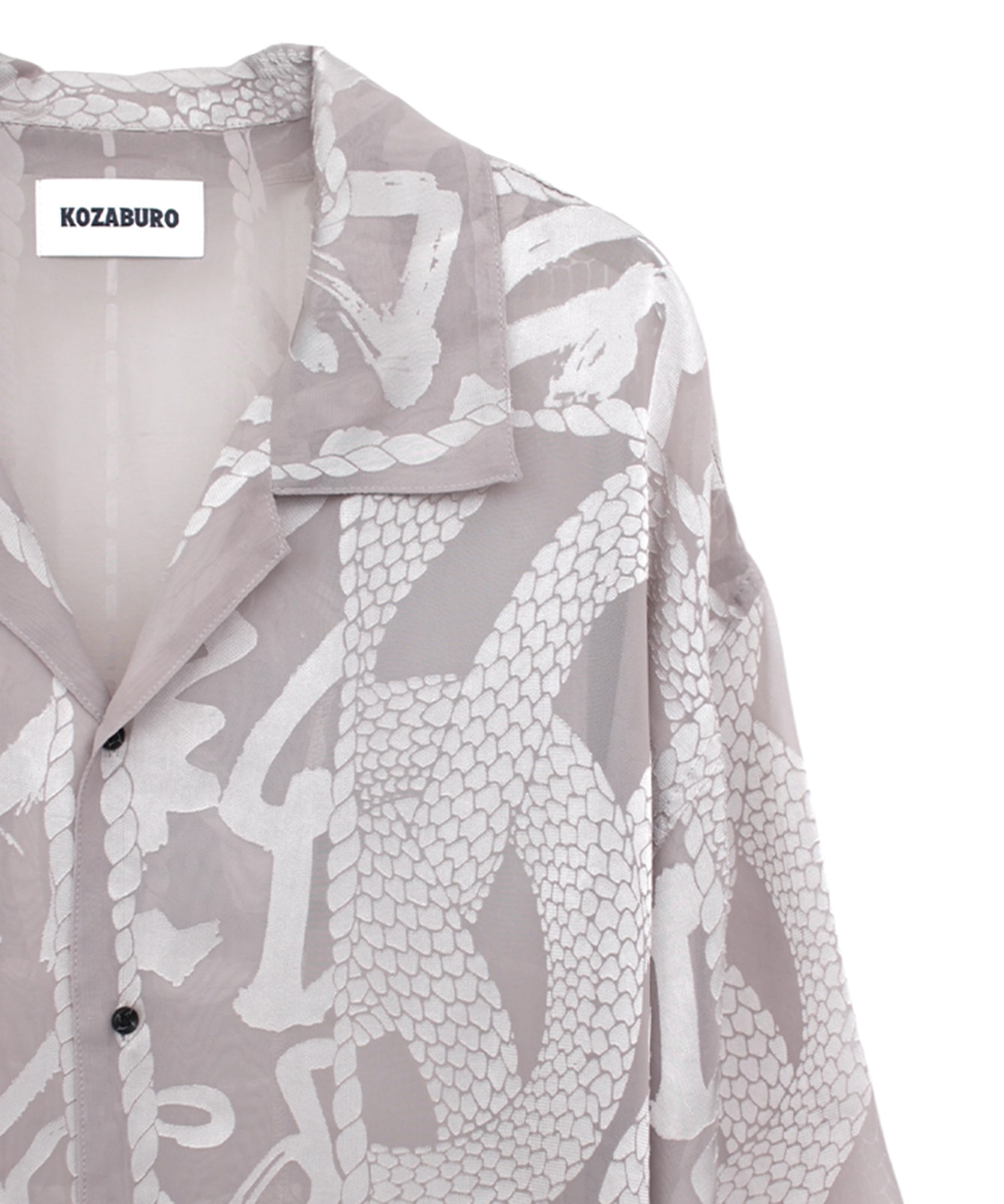 OPAL SHORT SLEEVE OVERSIZE CAMP COLLAR SHIRT KOZABURO