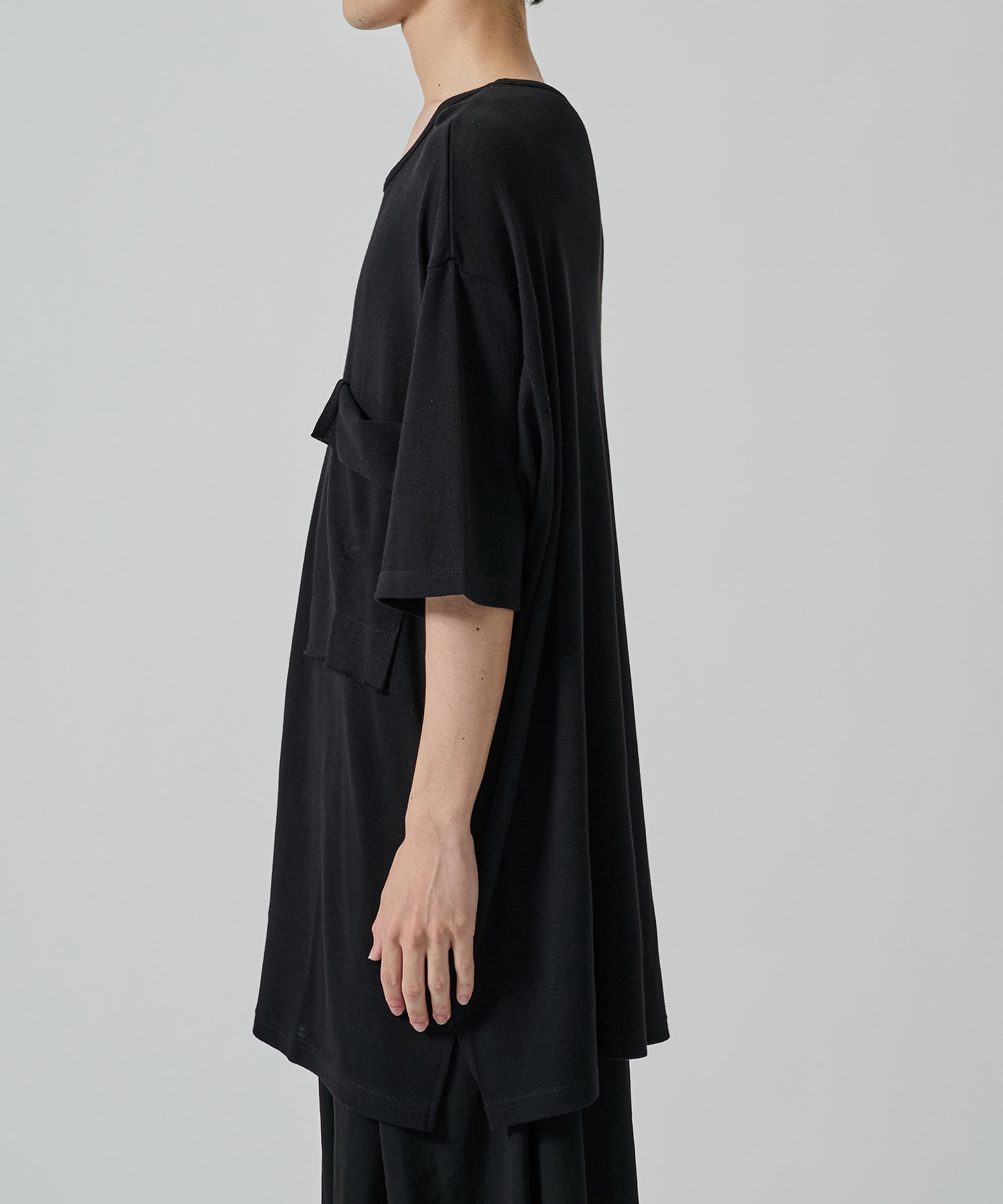 綿アンゴラ胸ポケットT Yohji Yamamoto