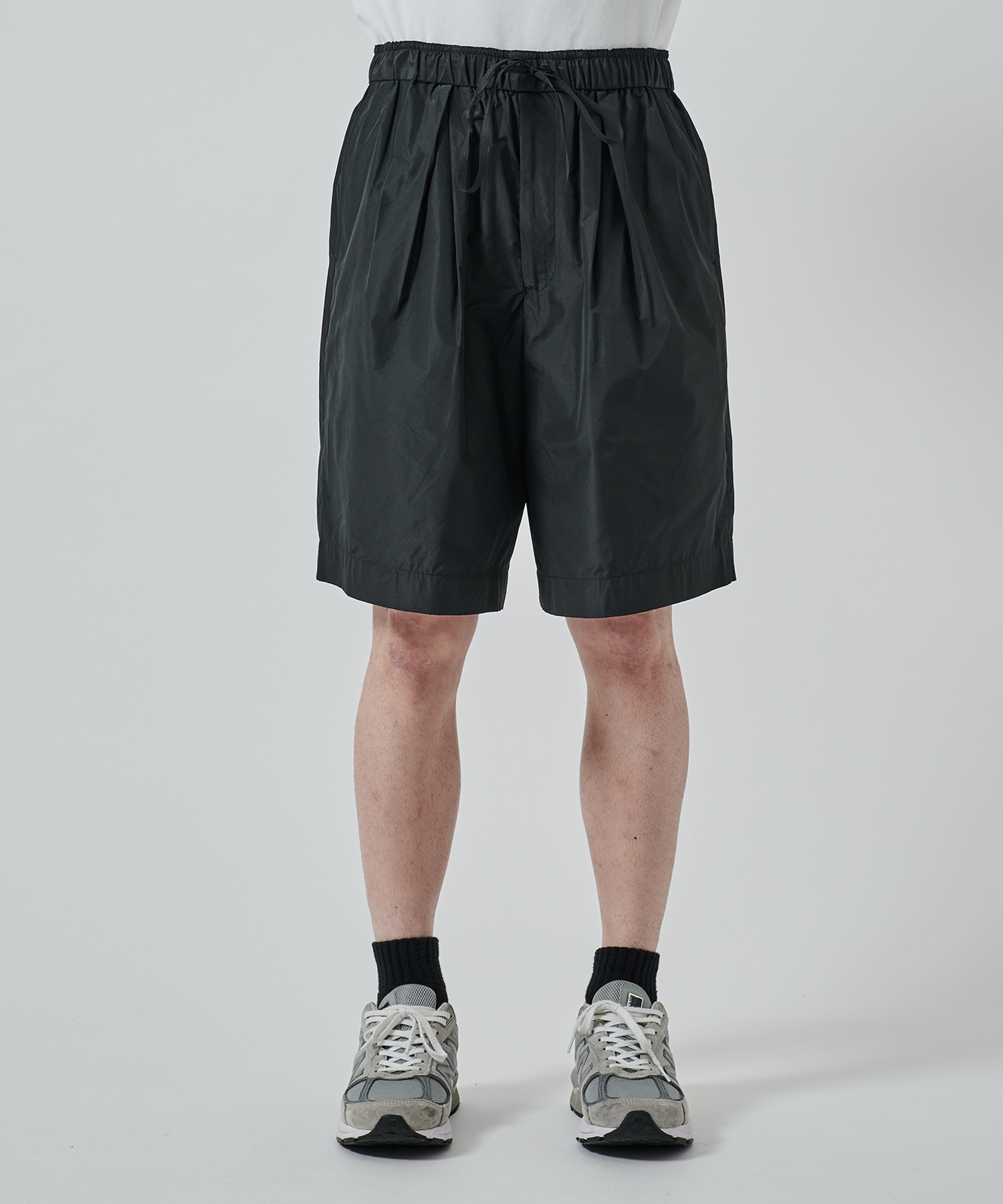 リサイクルポリエステル×シルクタフタ / ワイドショーツ MARKAWARE/marka