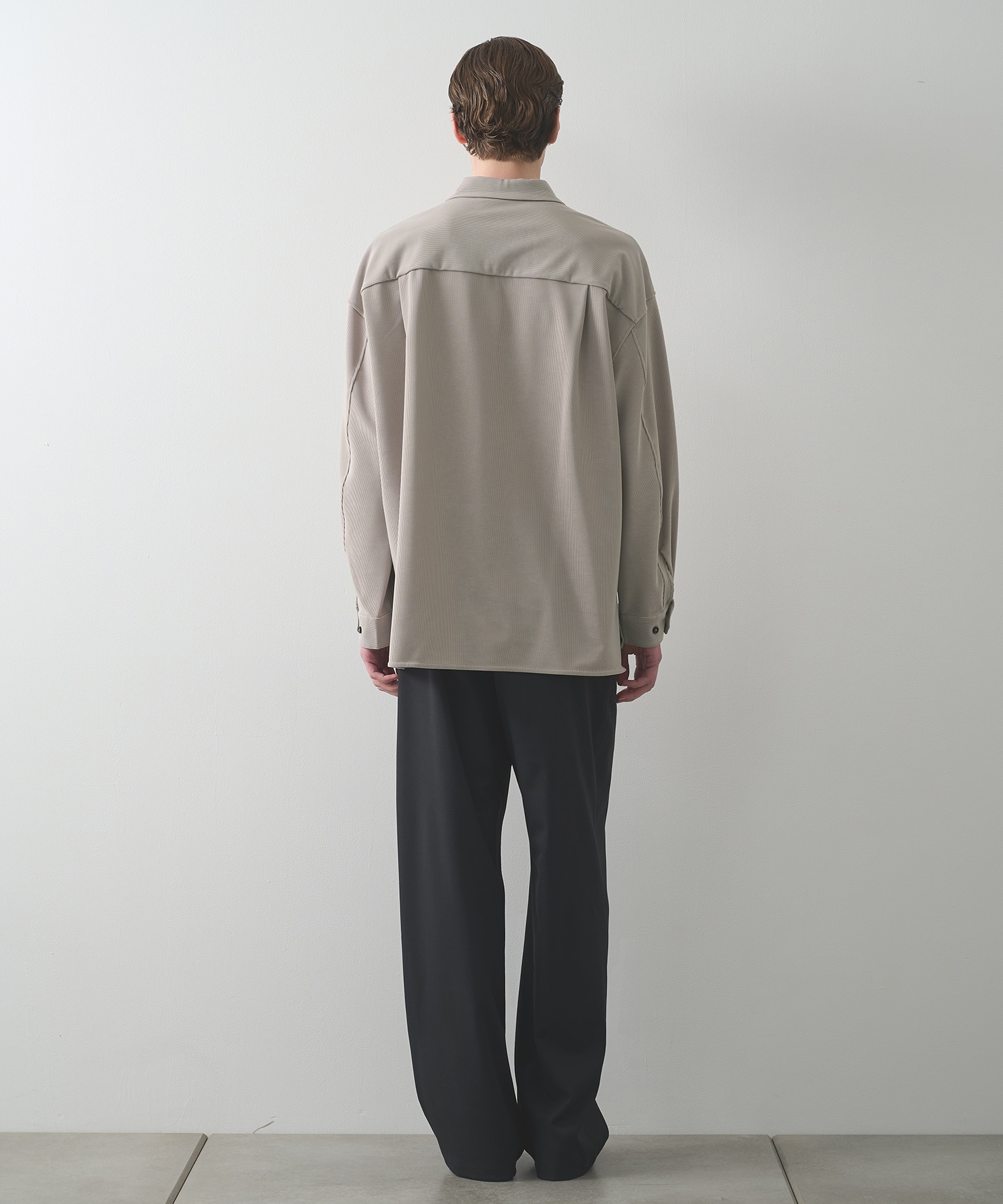 ナロープリーツリラックスシャツ STUDIOUS