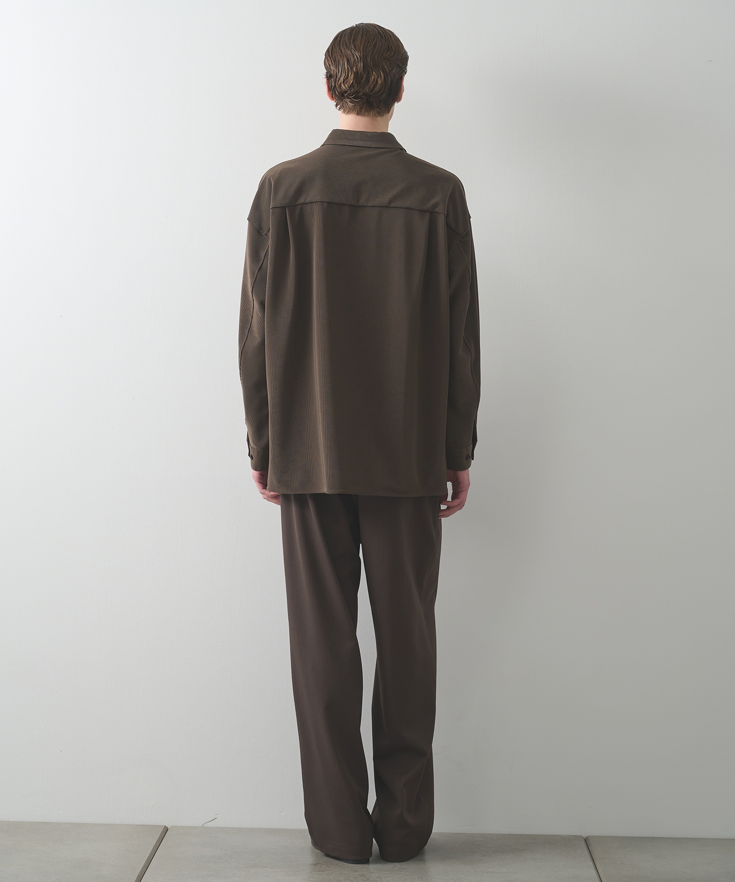 ナロープリーツリラックスシャツ STUDIOUS