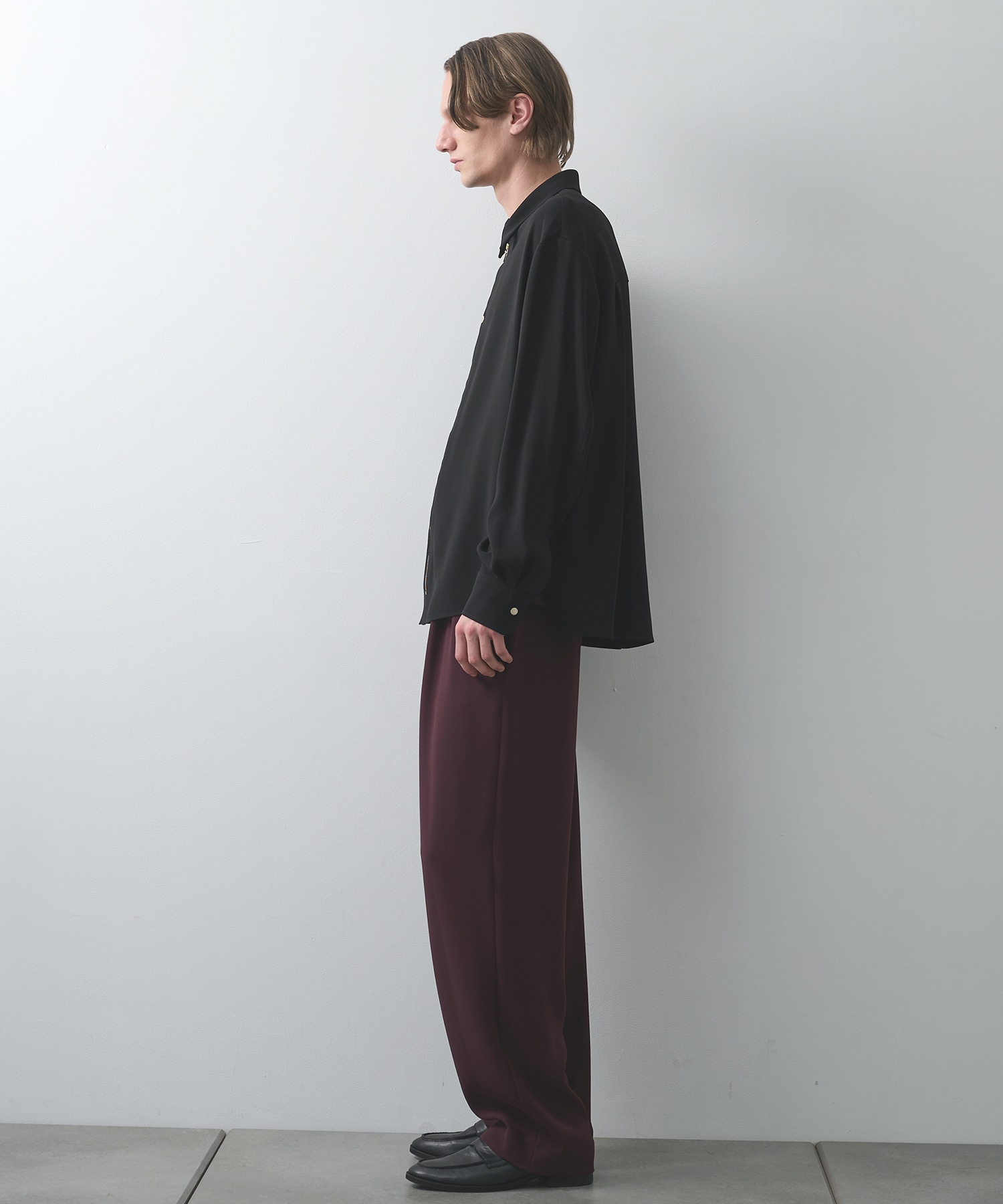 Double Cloth Zip Up L/S Shirt CULLNI