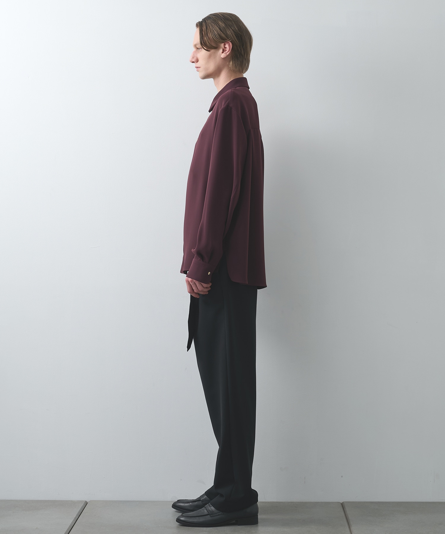 Double Cloth Zip Up L/S Shirt CULLNI