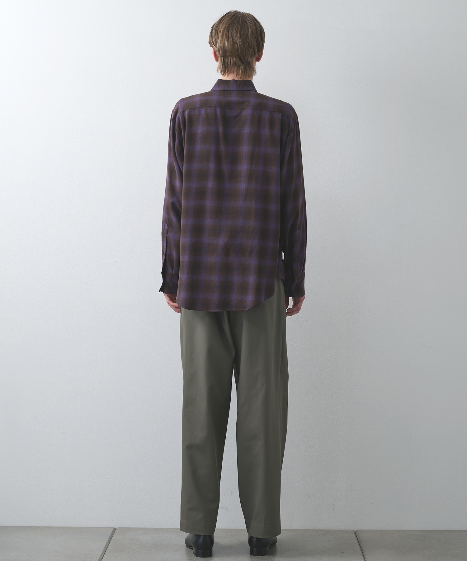 スーパー140'sウールビエラワッシャー タンブラー / レギュラーカラーシャツ MARKAWARE/marka