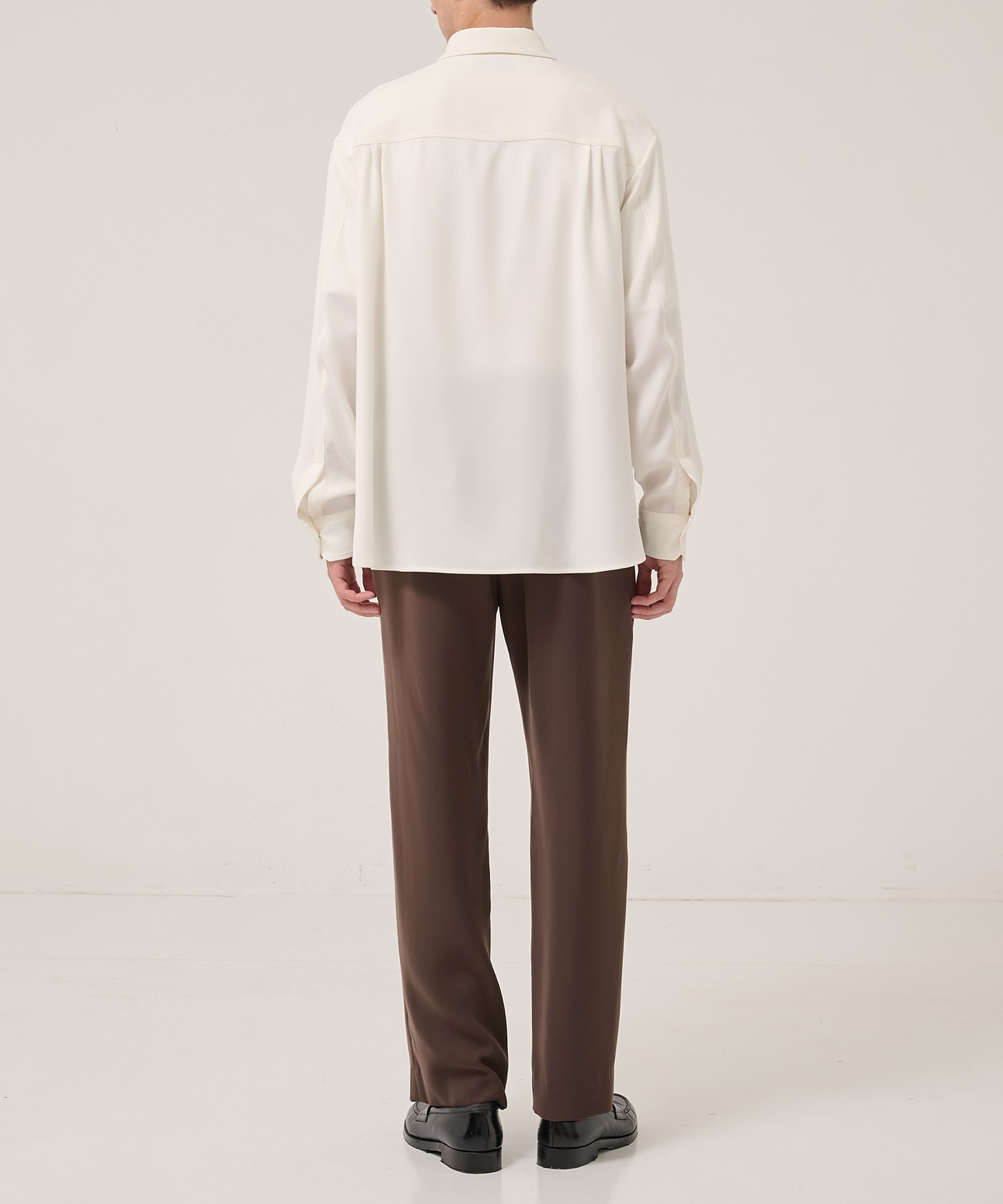 Double Cloth Twill Front Fly Chin Tab Shirt CULLNI