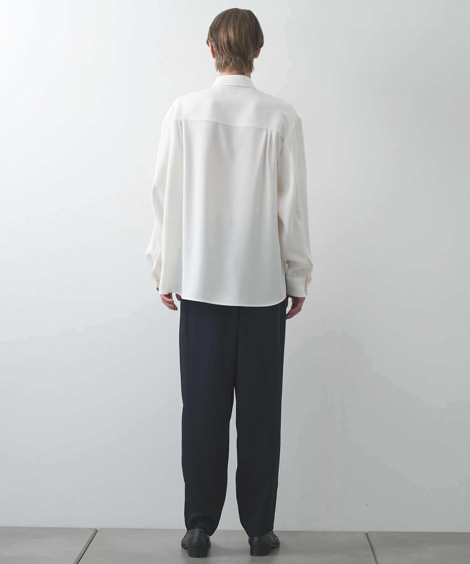 Double Cloth Twill Front Fly Chin Tab Shirt CULLNI