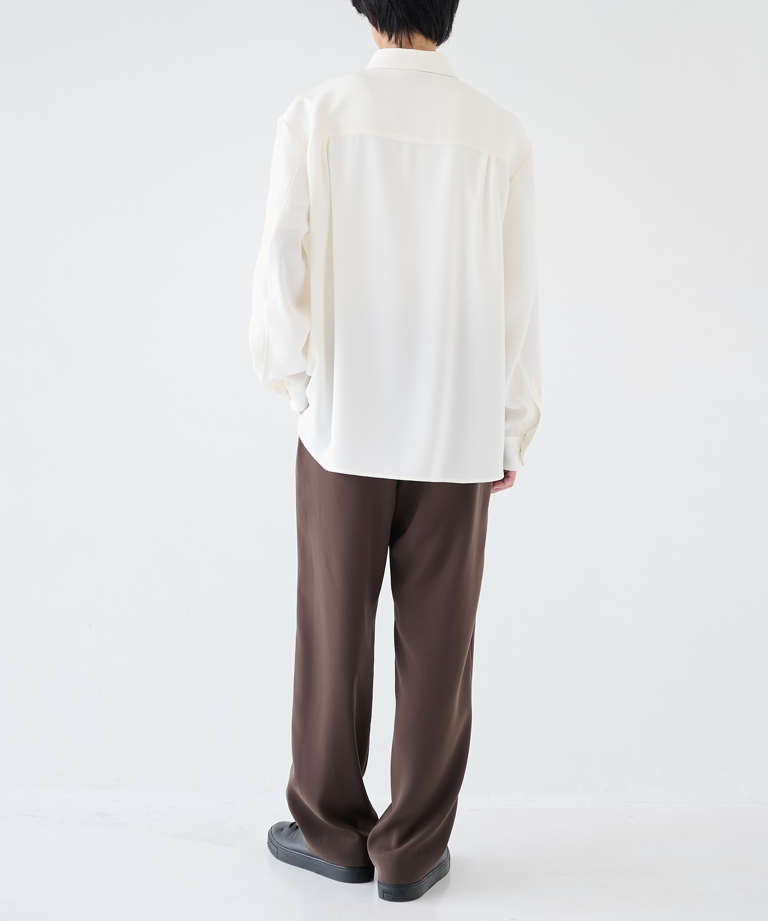 Double Cloth Twill Front Fly Chin Tab Shirt CULLNI