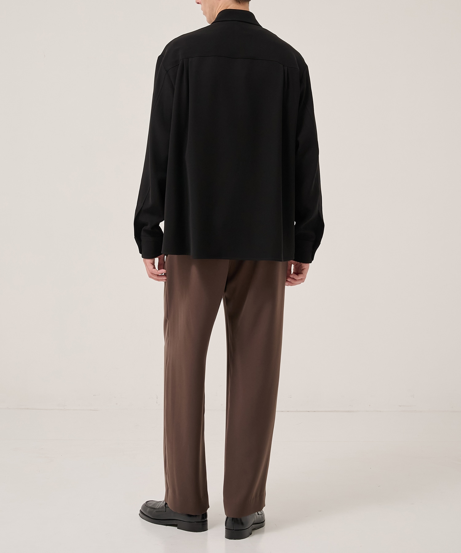 Double Cloth Twill Front Fly Chin Tab Shirt CULLNI