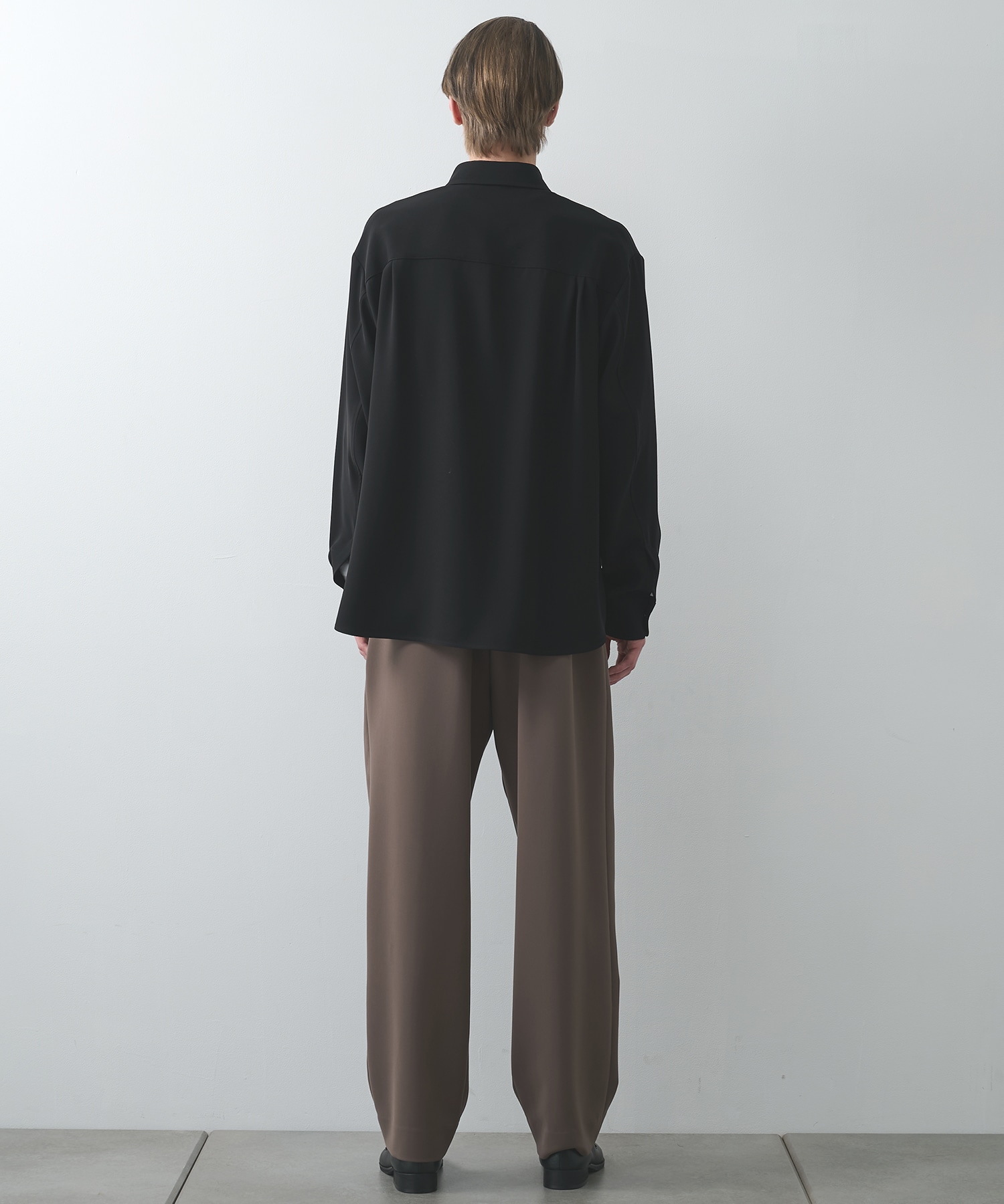 Double Cloth Twill Front Fly Chin Tab Shirt CULLNI