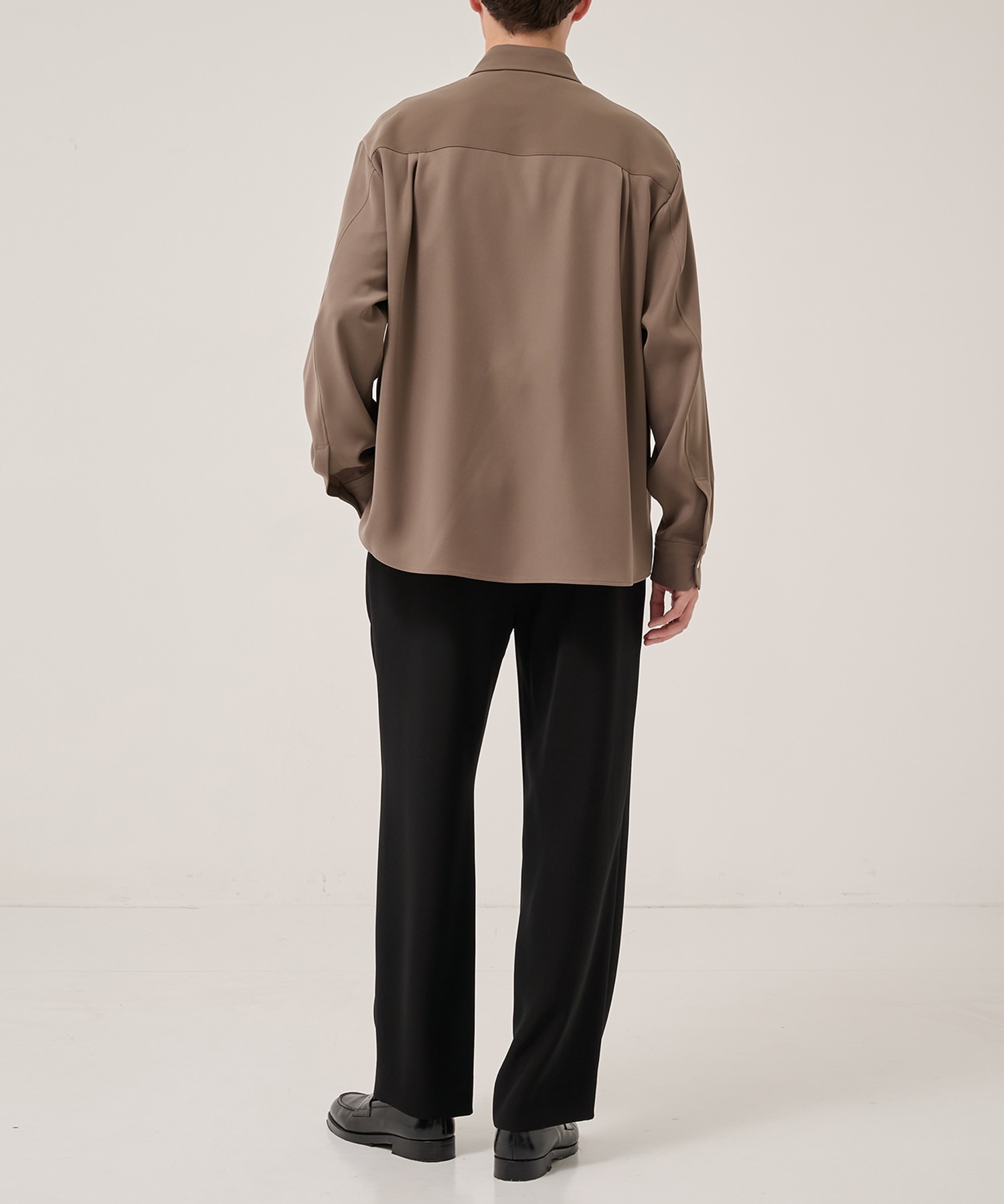 Double Cloth Twill Front Fly Chin Tab Shirt CULLNI