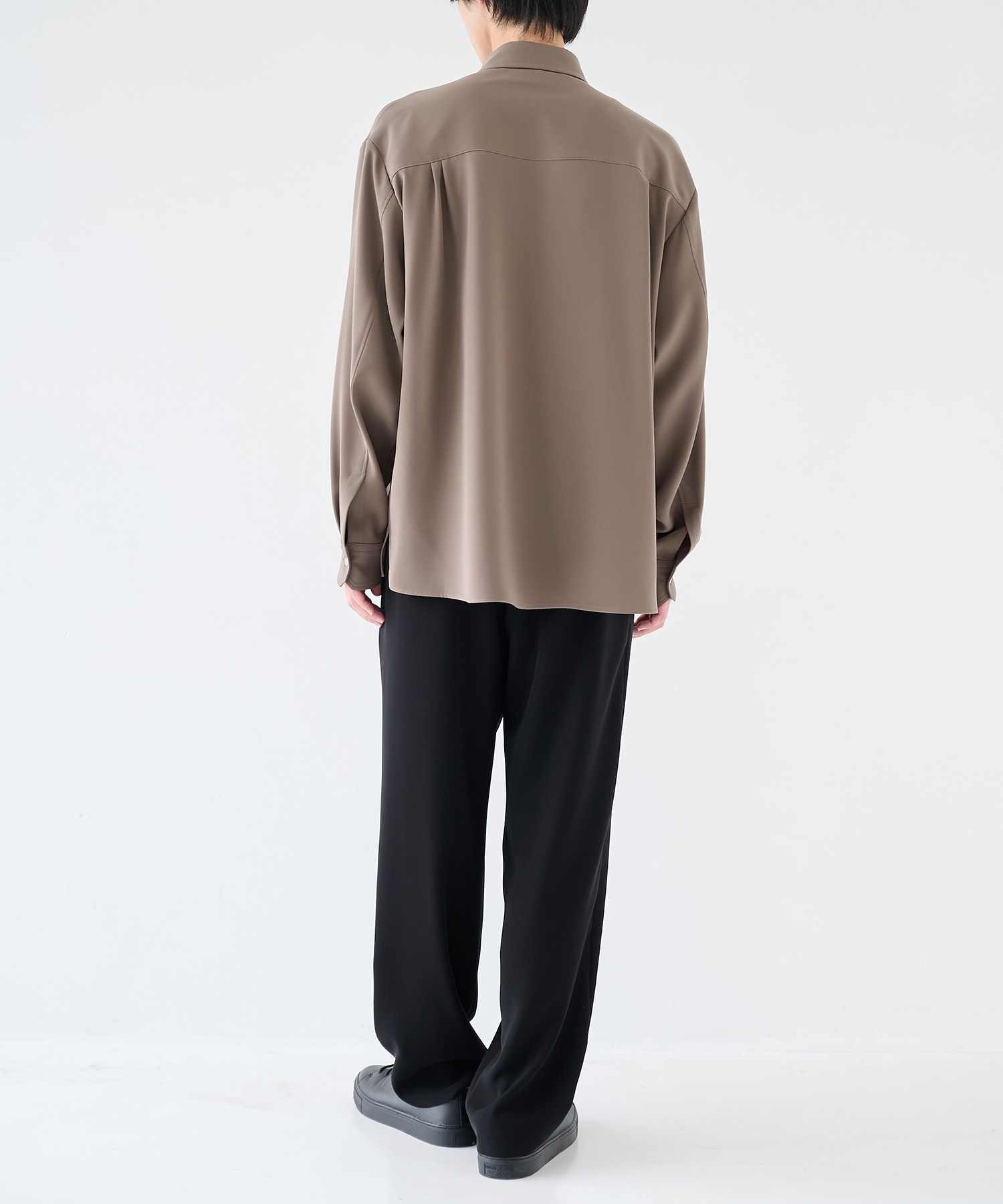 Double Cloth Twill Front Fly Chin Tab Shirt CULLNI