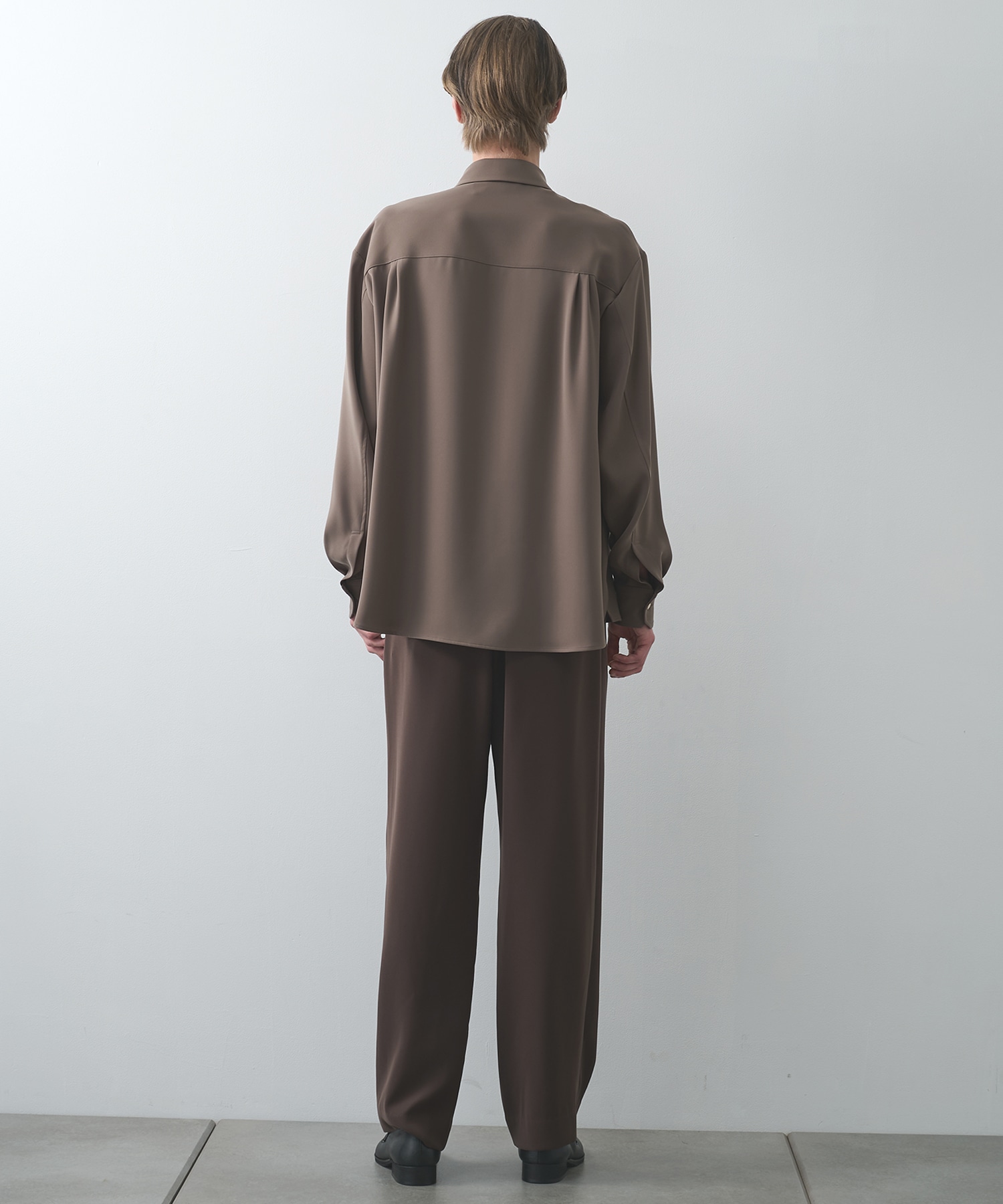 Double Cloth Twill Front Fly Chin Tab Shirt CULLNI