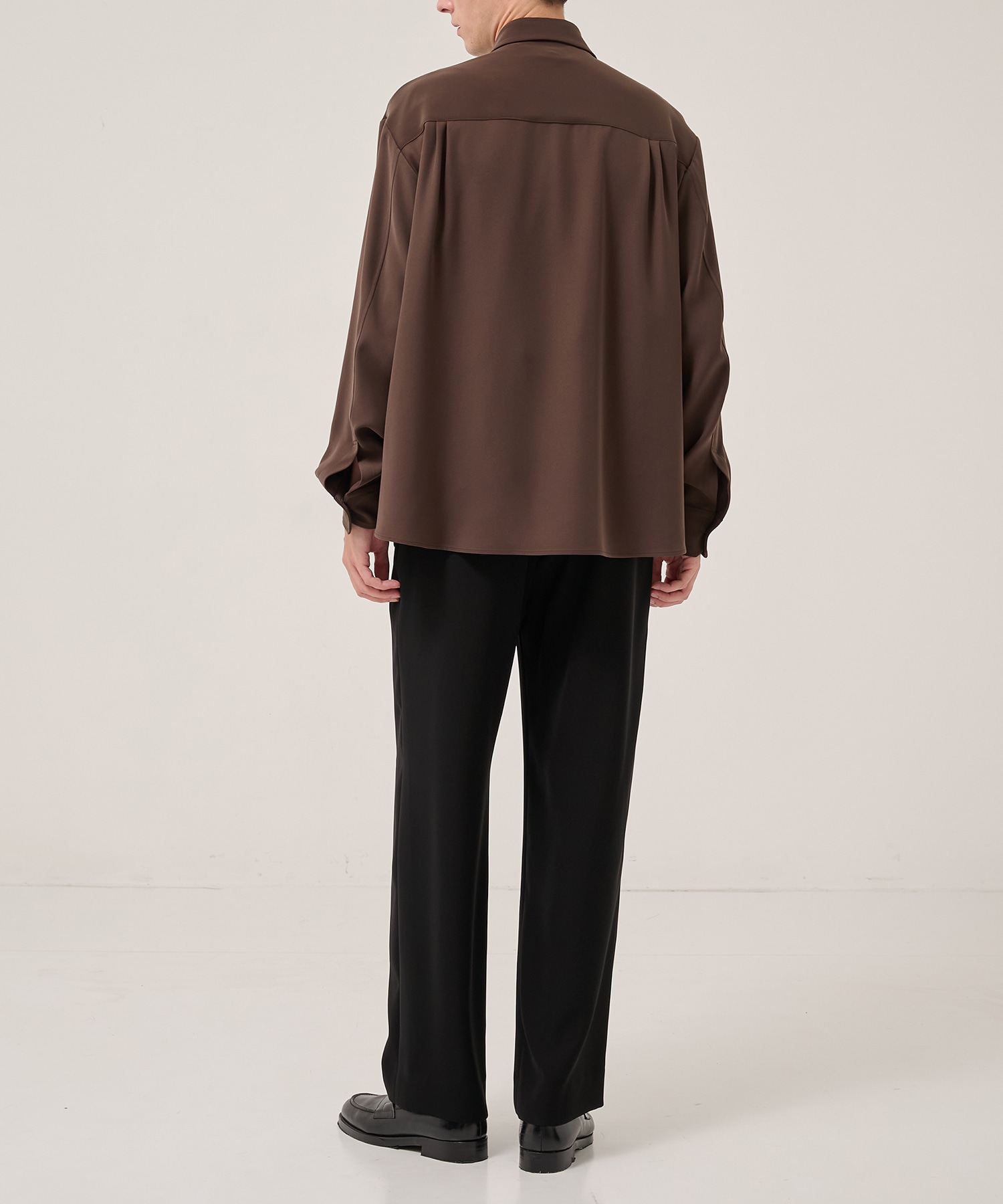 Double Cloth Twill Front Fly Chin Tab Shirt CULLNI