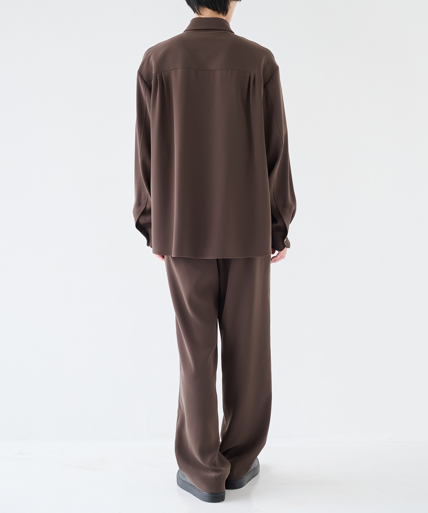 Double Cloth Twill Front Fly Chin Tab Shirt CULLNI