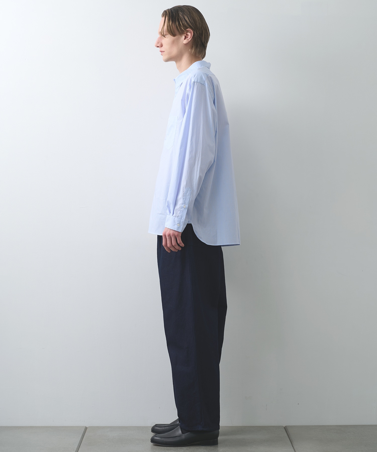 Regular collar stripe shirt STILL BY HAND