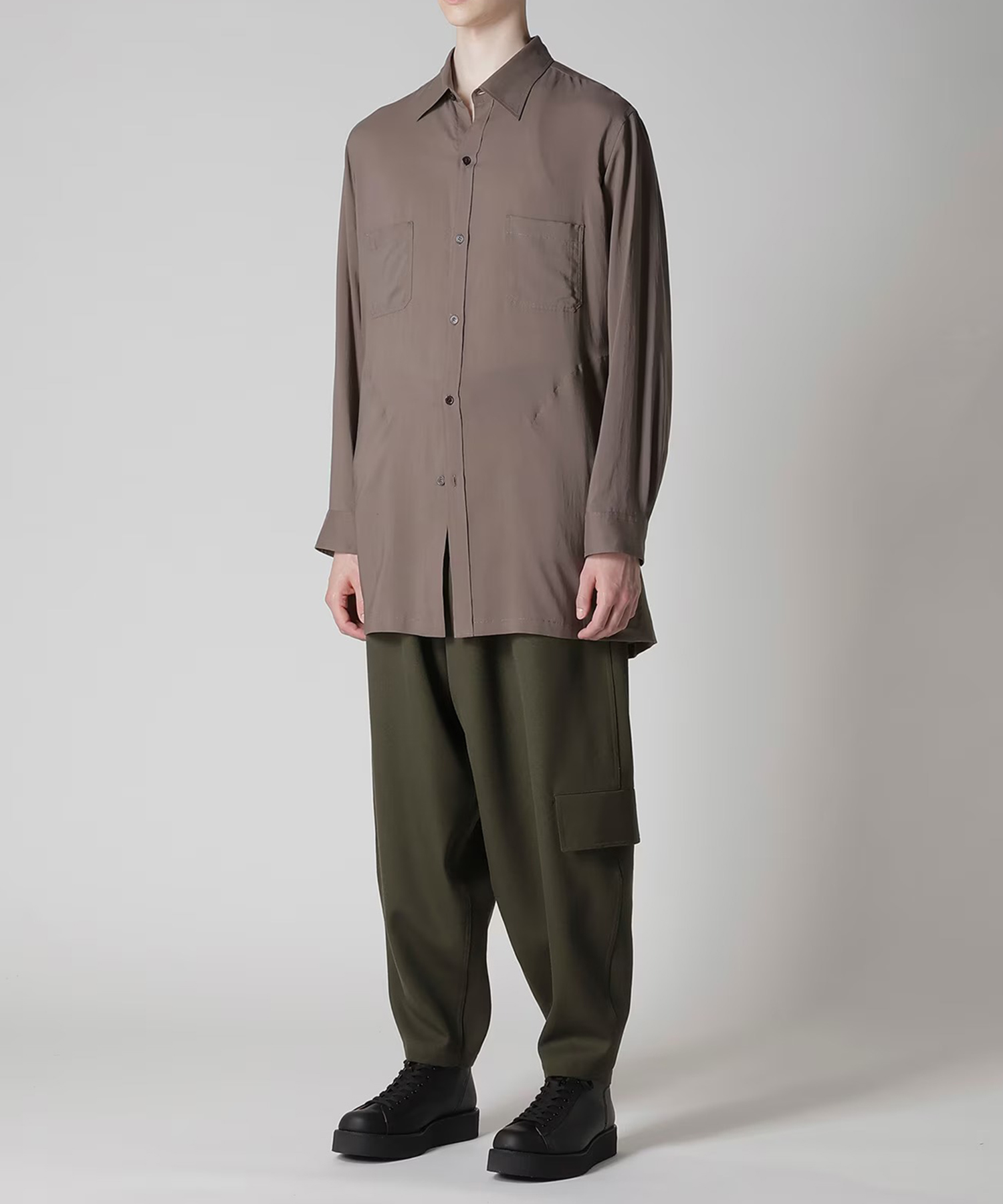 後開き袖ギャザーB Yohji Yamamoto