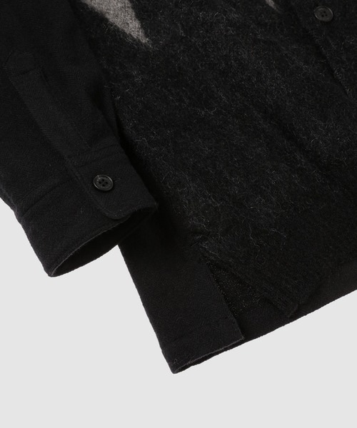 HP-B027-051 TWEED×WOOL KNIT SHIRT COMME des GARCONS HOMME