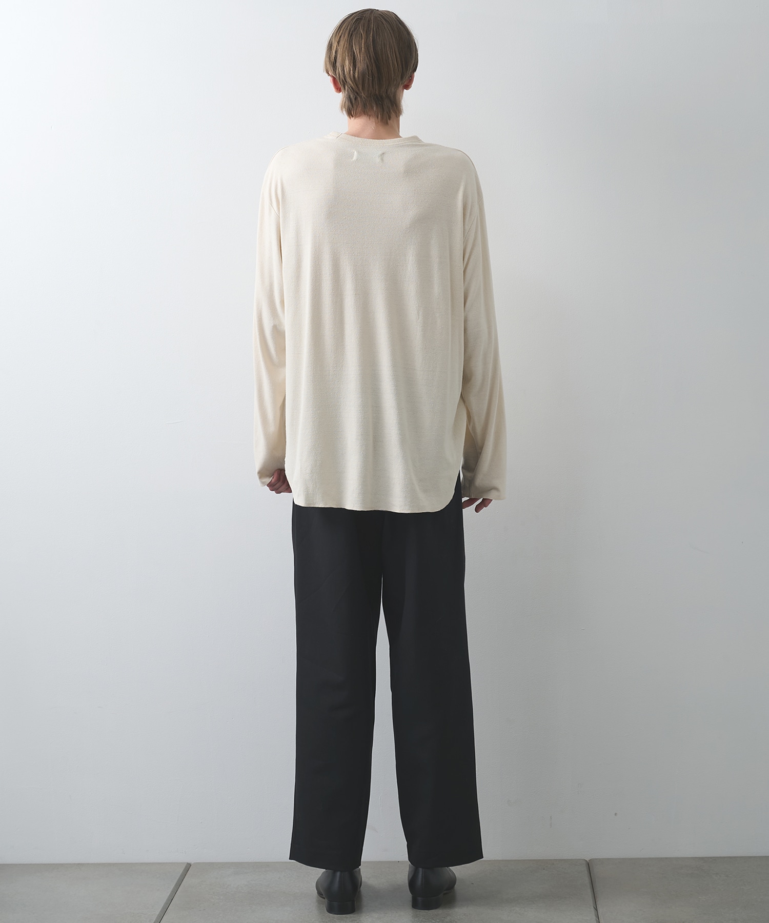 ノイルシルク天竺 / ラウンドヘムクルーネック MARKAWARE/marka