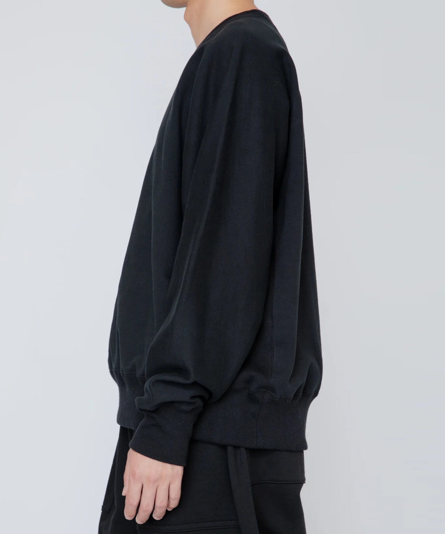 ONE-SIDE KIMONO SLEEVE SWEATSHIRT_LOOSE FIT RAINMAKER