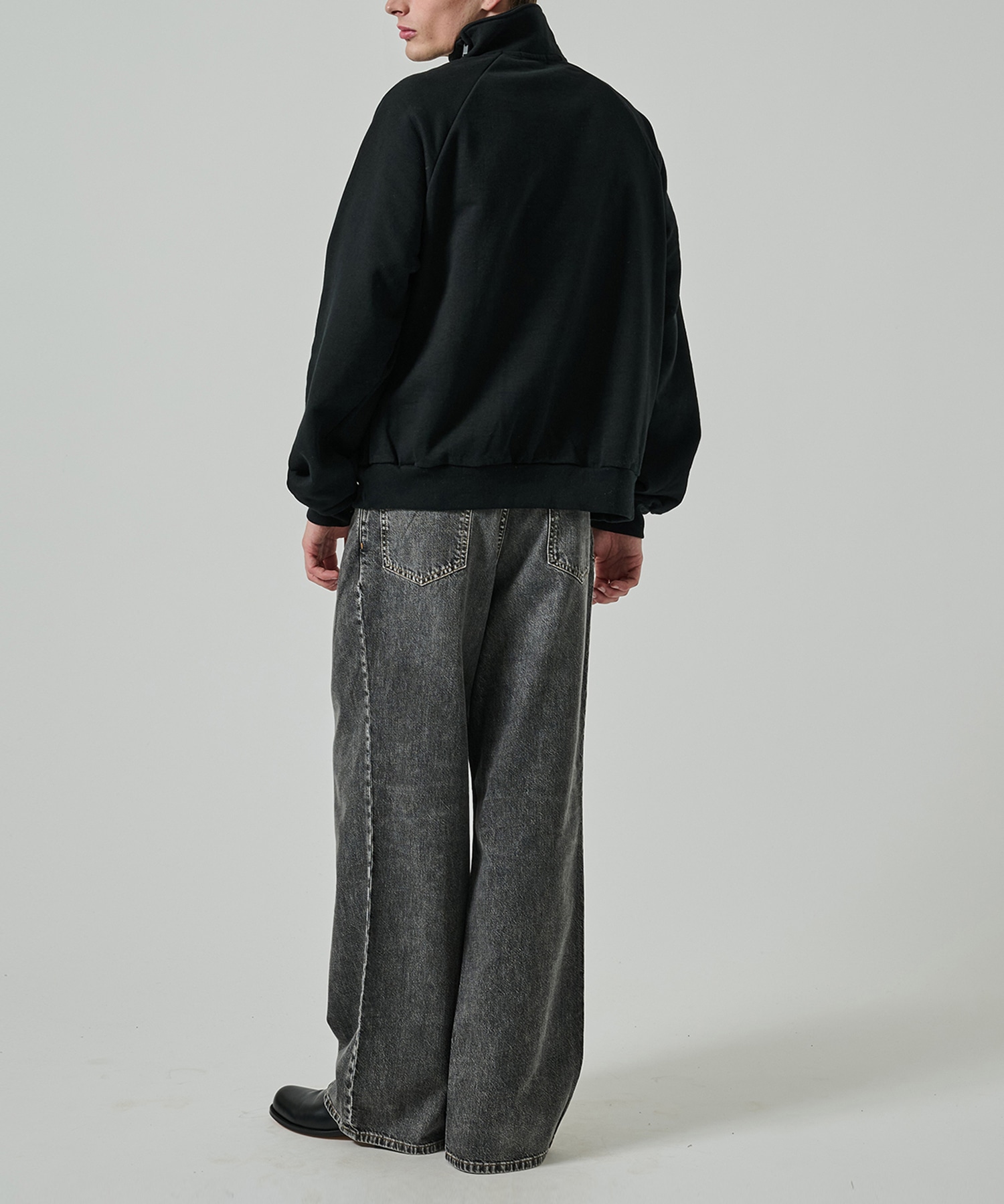 TAPE EMBROIDERY JERSEY SWEAT SHIRT TAAKK