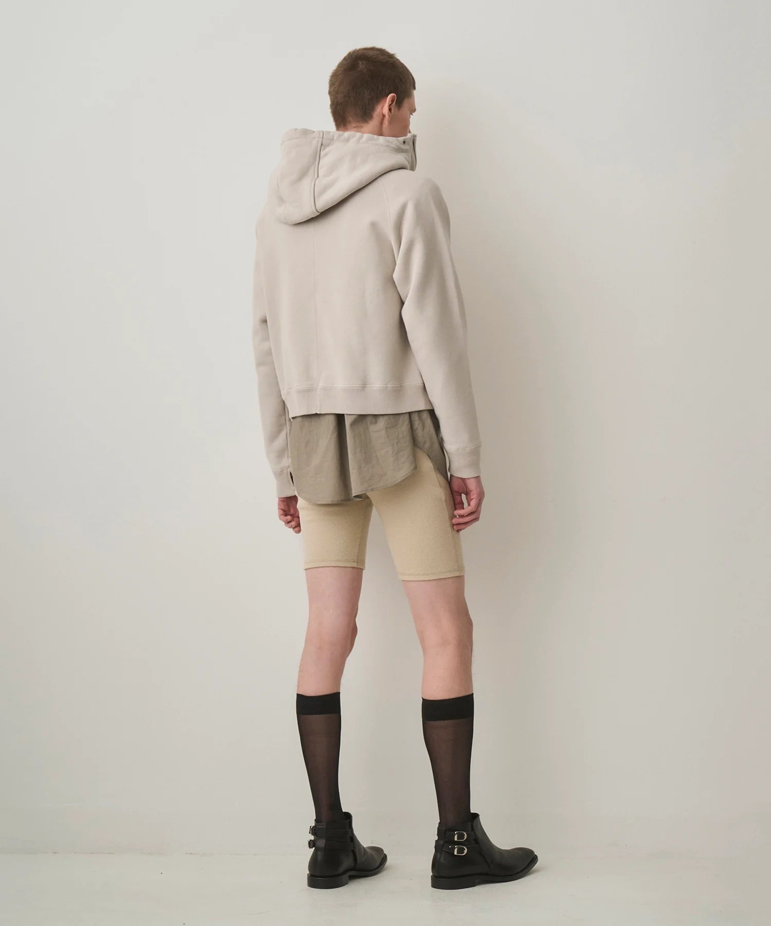 CROPPED BRUSHED HOODIE JUHA