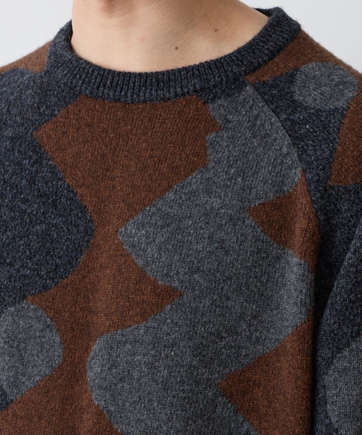 INTARSIA KNIT PULLOVER White Mountaineering