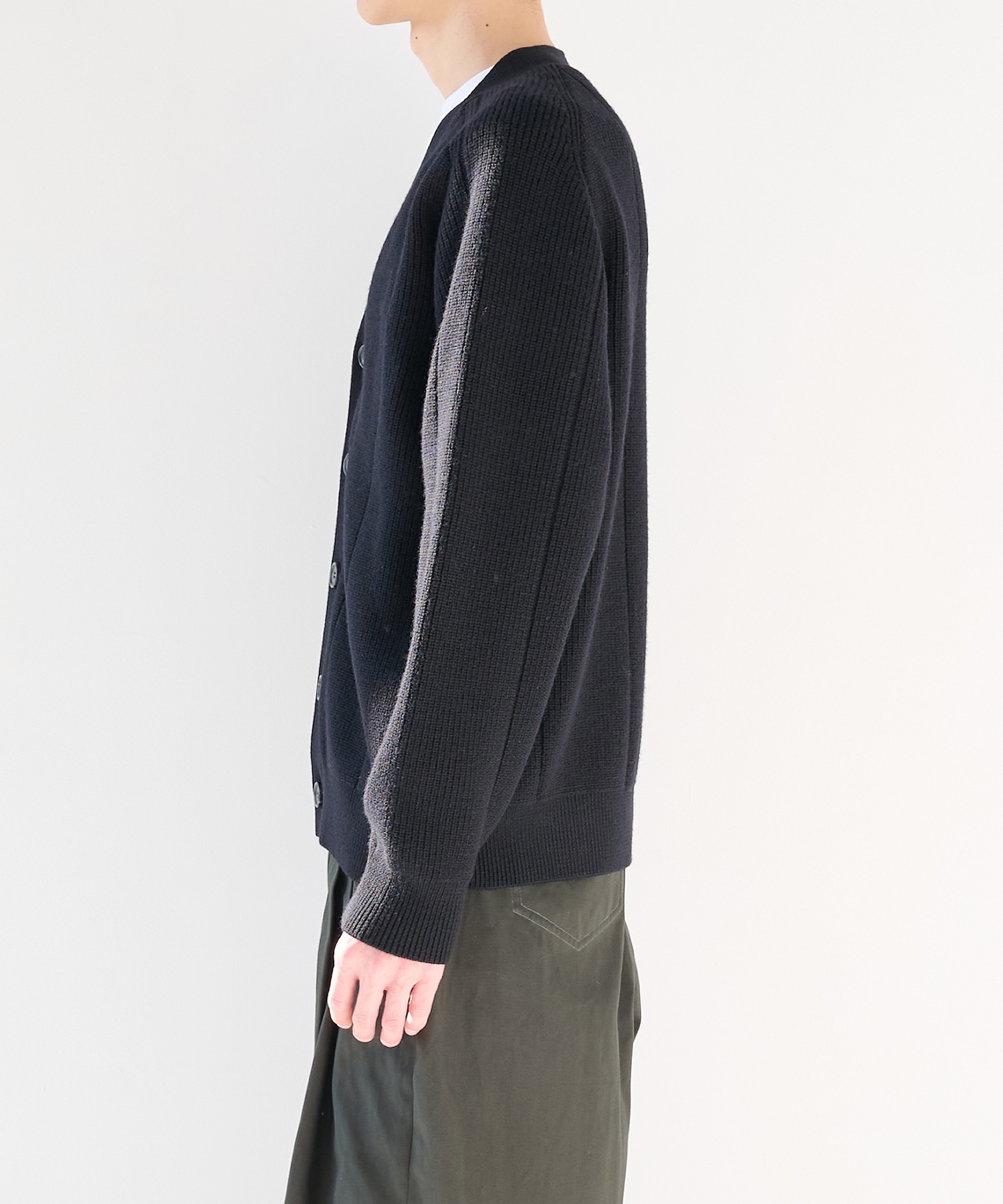 編地切替カーディガン WRAPINKNOT