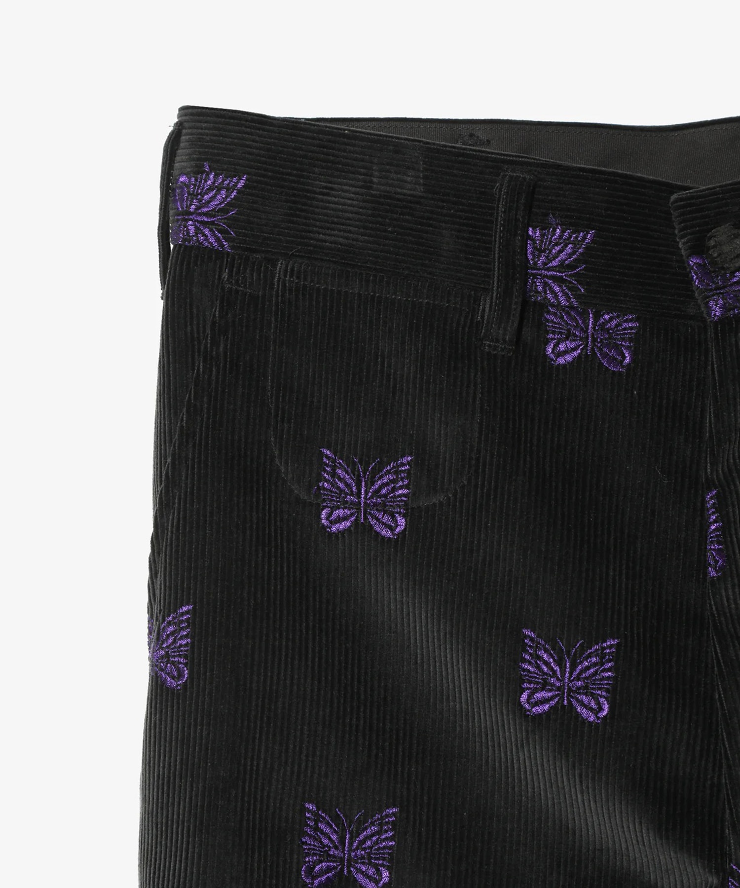 Straight Trouser - Papillon Emb. Corduroy NEEDLES
