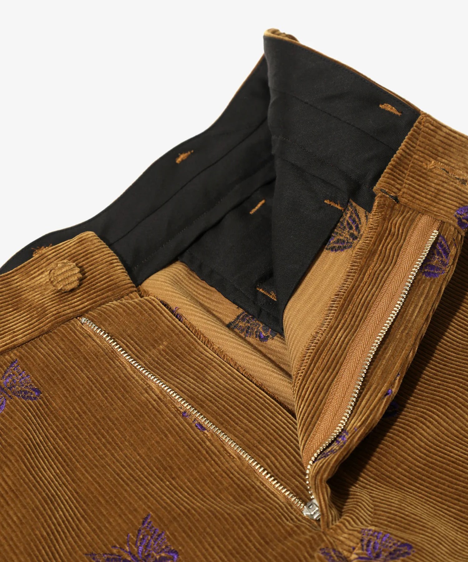 Straight Trouser - Papillon Emb. Corduroy NEEDLES