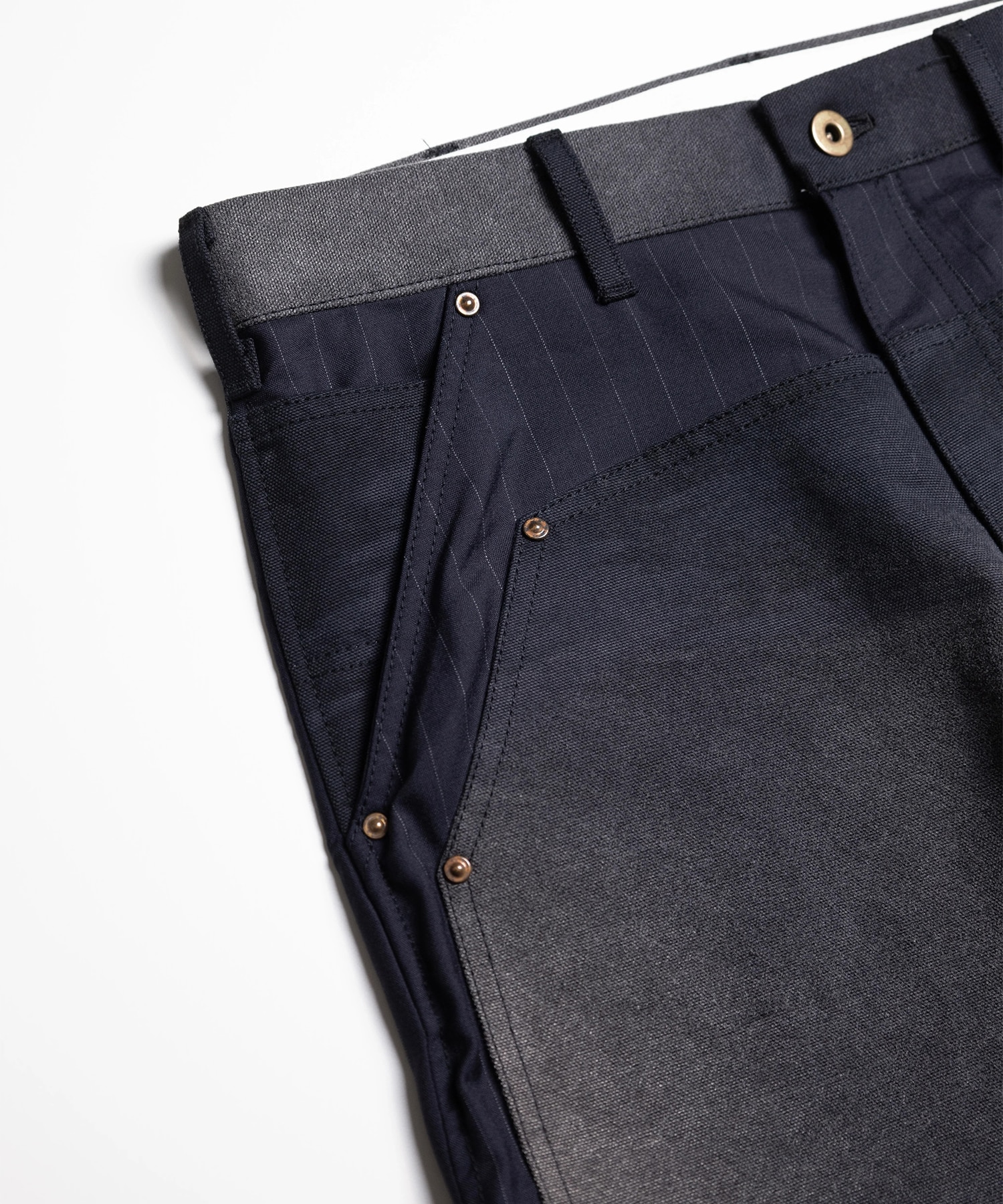 Vintage-effect work pants KHOKI