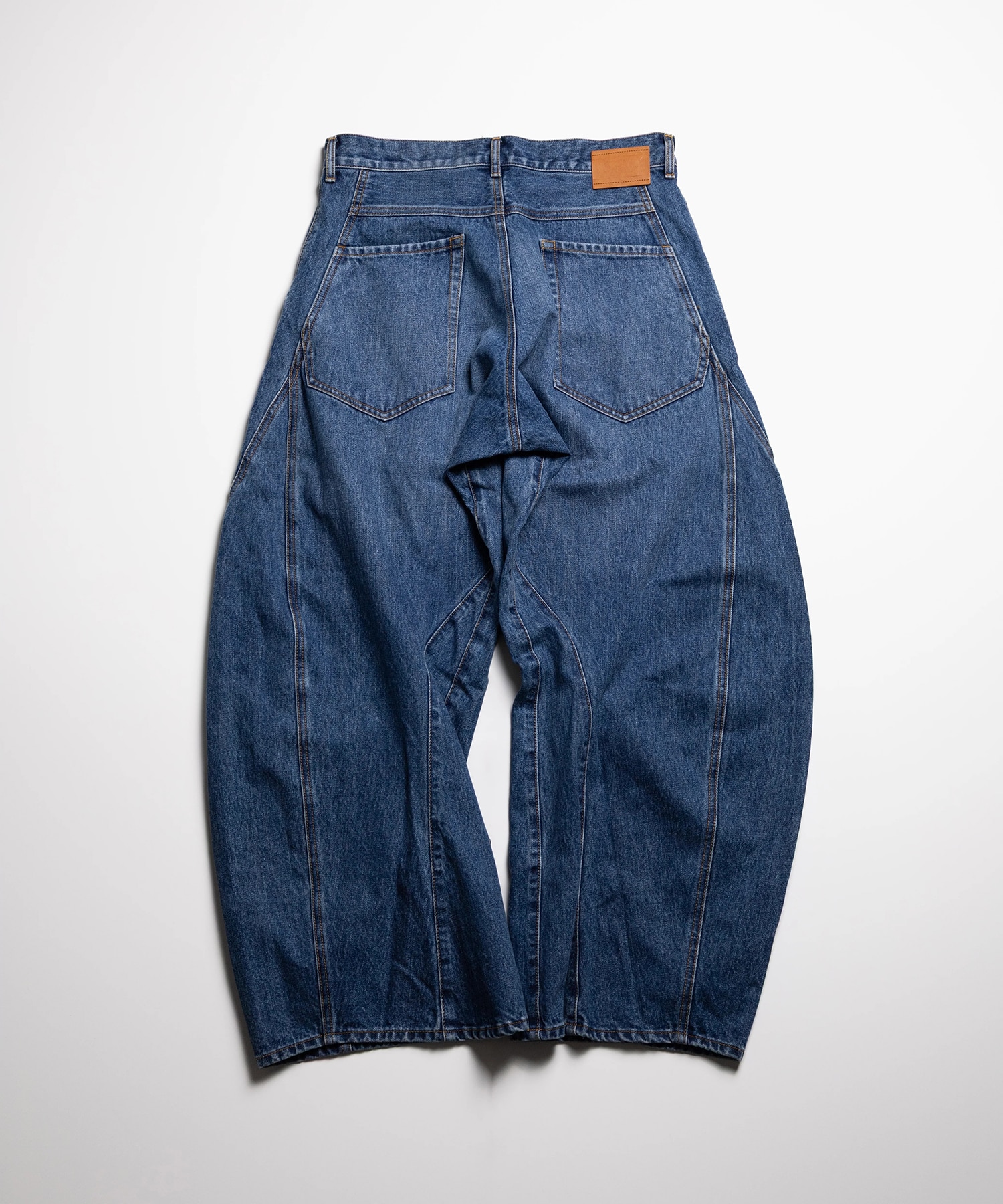 3D cutting denim pants KHOKI