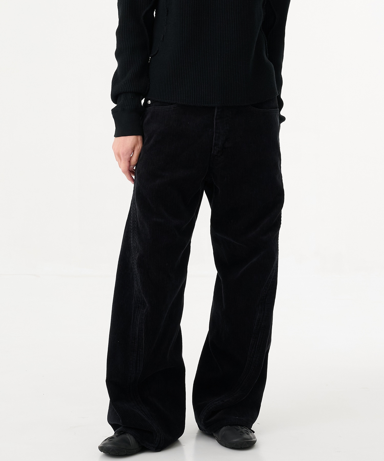 3D TWISTED WIDE LEG 5P PANTS NVRFRGT