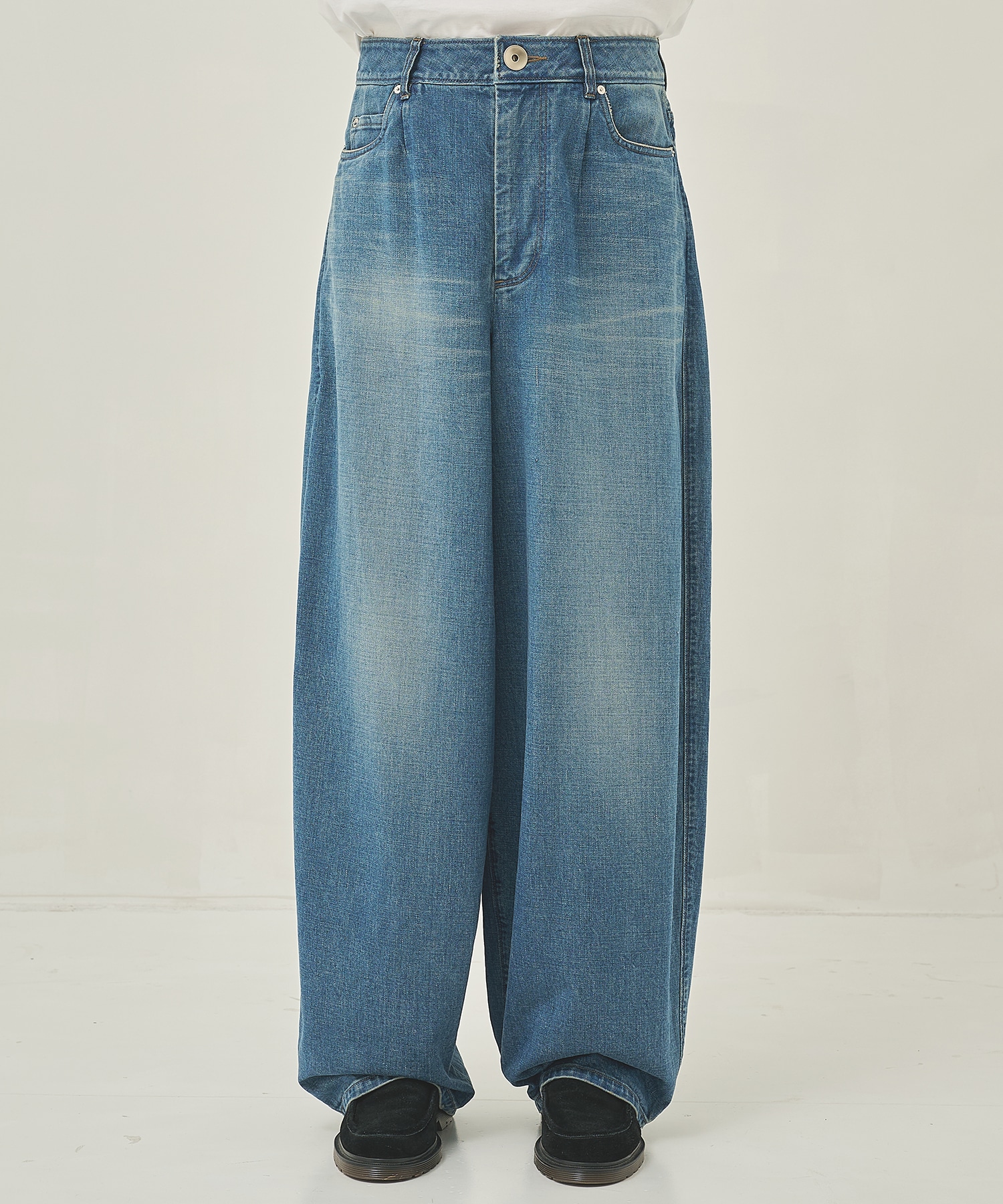 RERACS BARREL DENIM PANTS THE RERACS