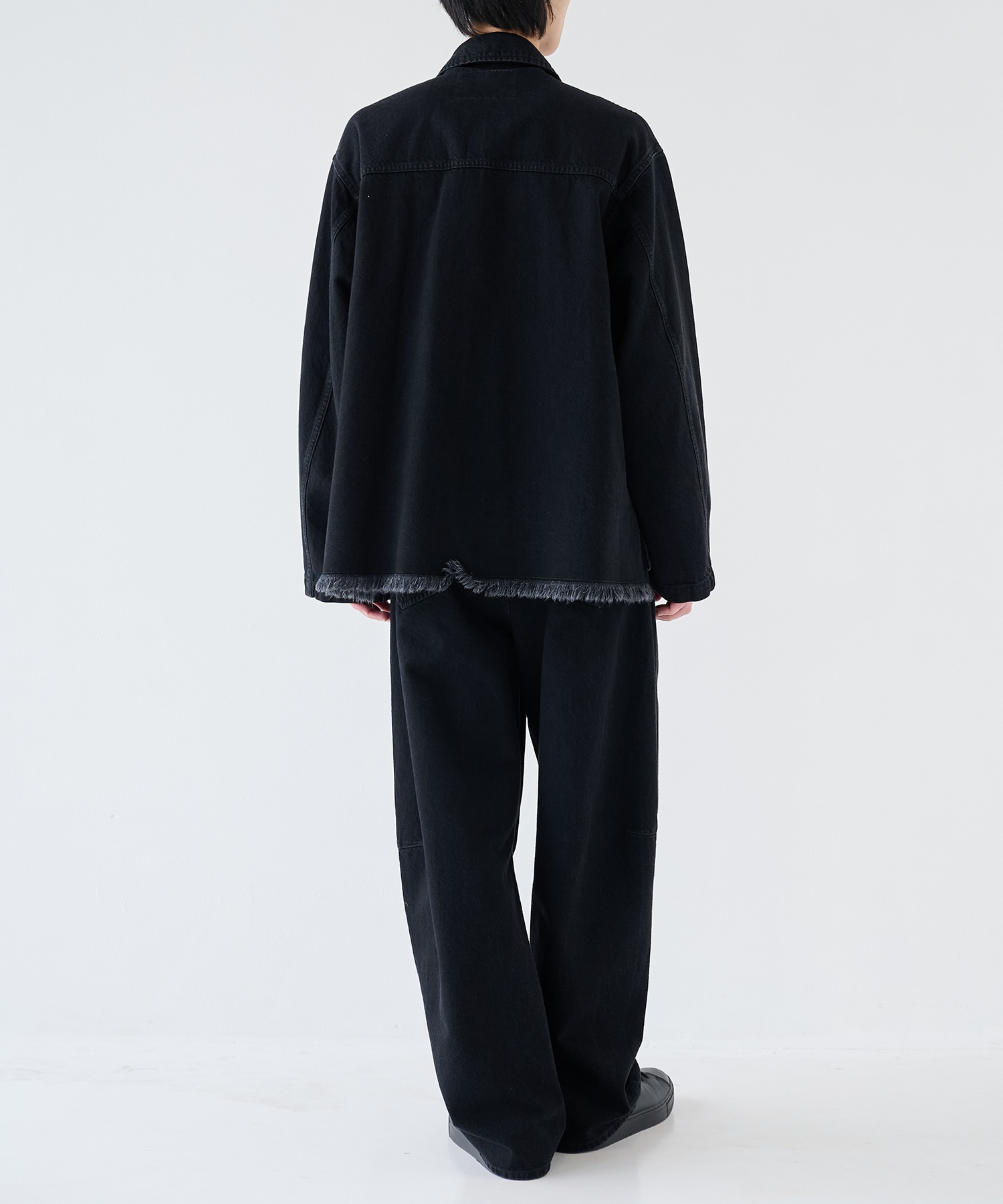 Barrel 1Tuck Wide Denim Pants with Long Belt CULLNI