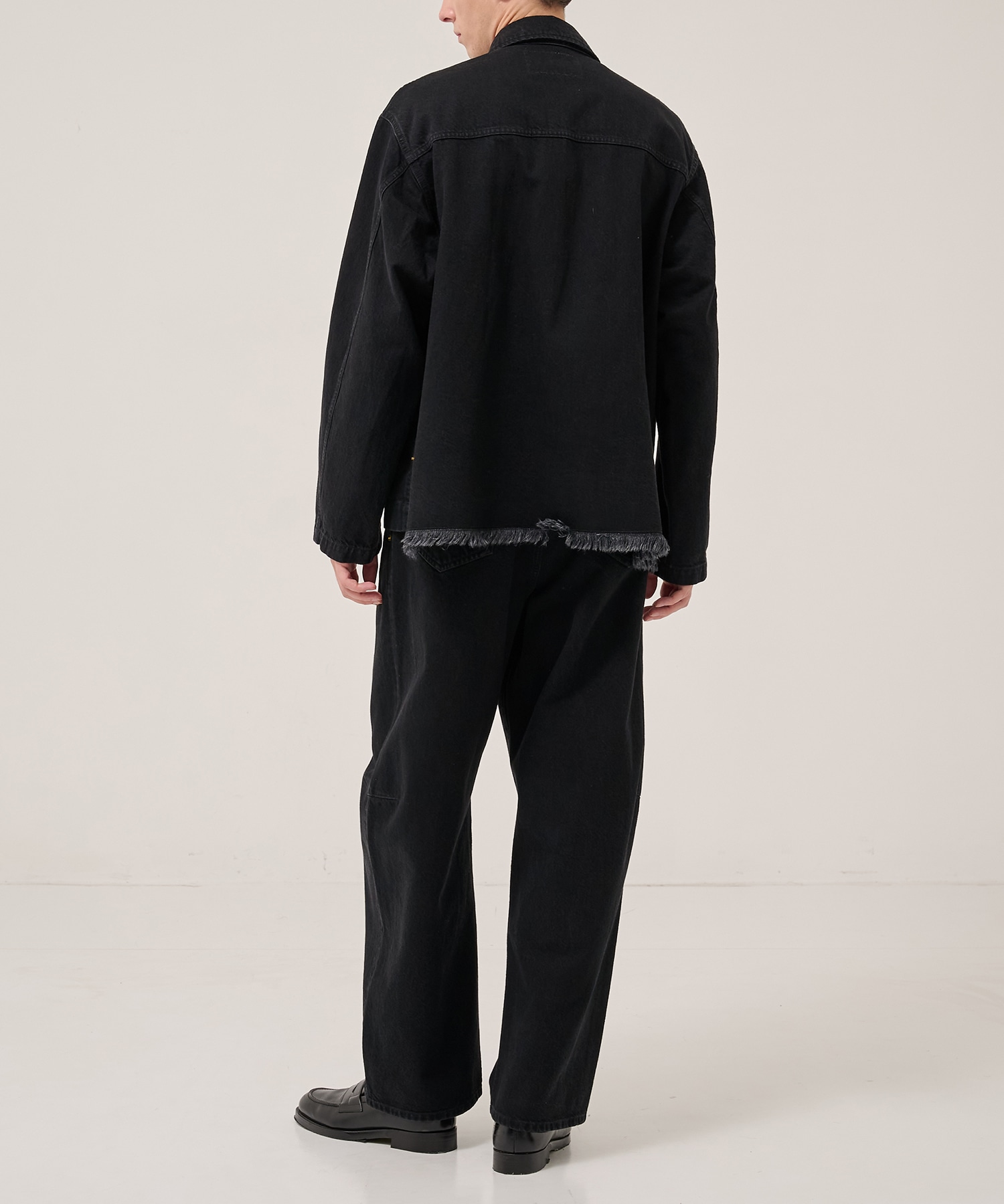 Barrel 1Tuck Wide Denim Pants with Long Belt CULLNI