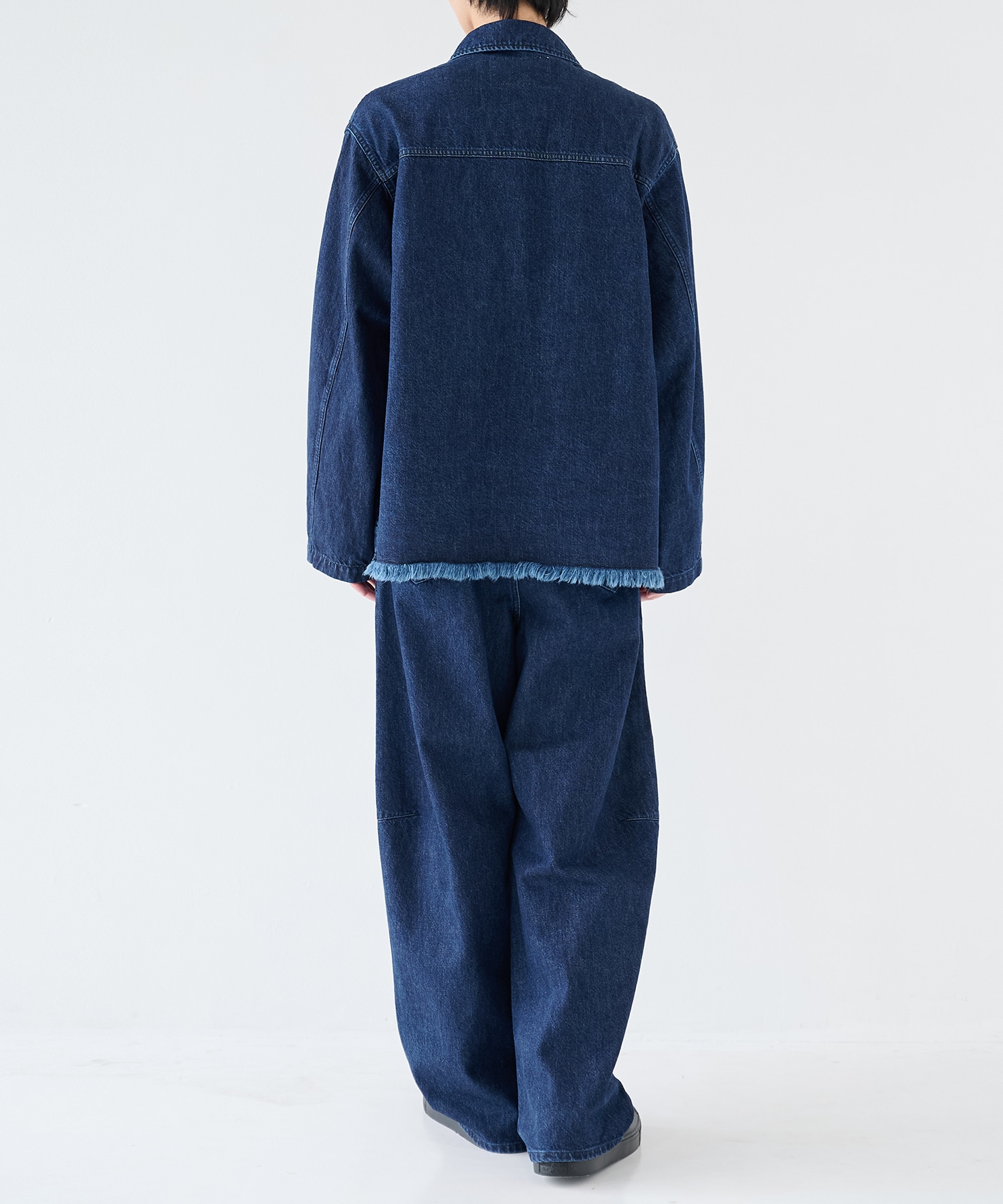 Barrel 1Tuck Wide Denim Pants with Long Belt CULLNI