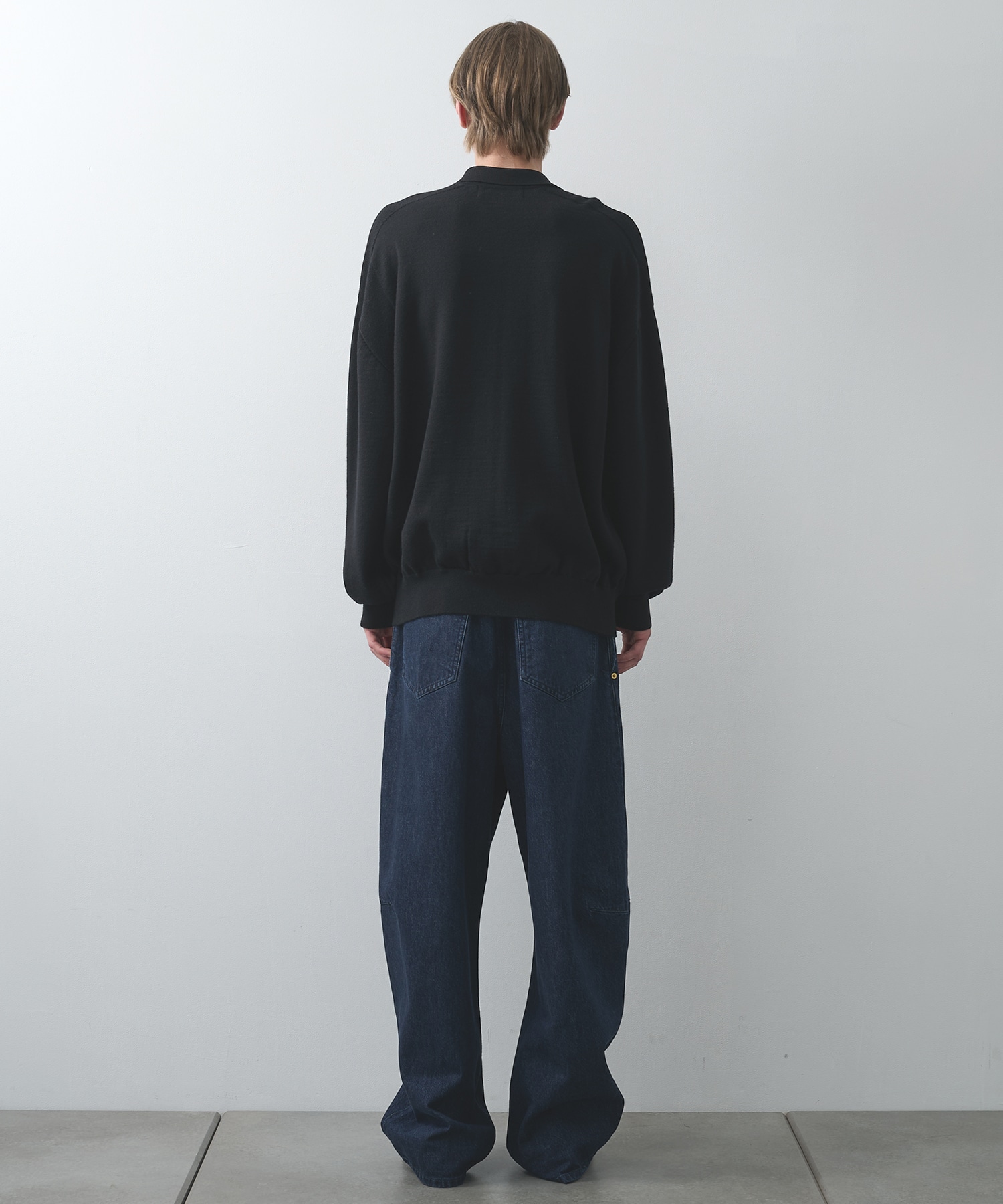 Barrel 1Tuck Wide Denim Pants with Long Belt CULLNI