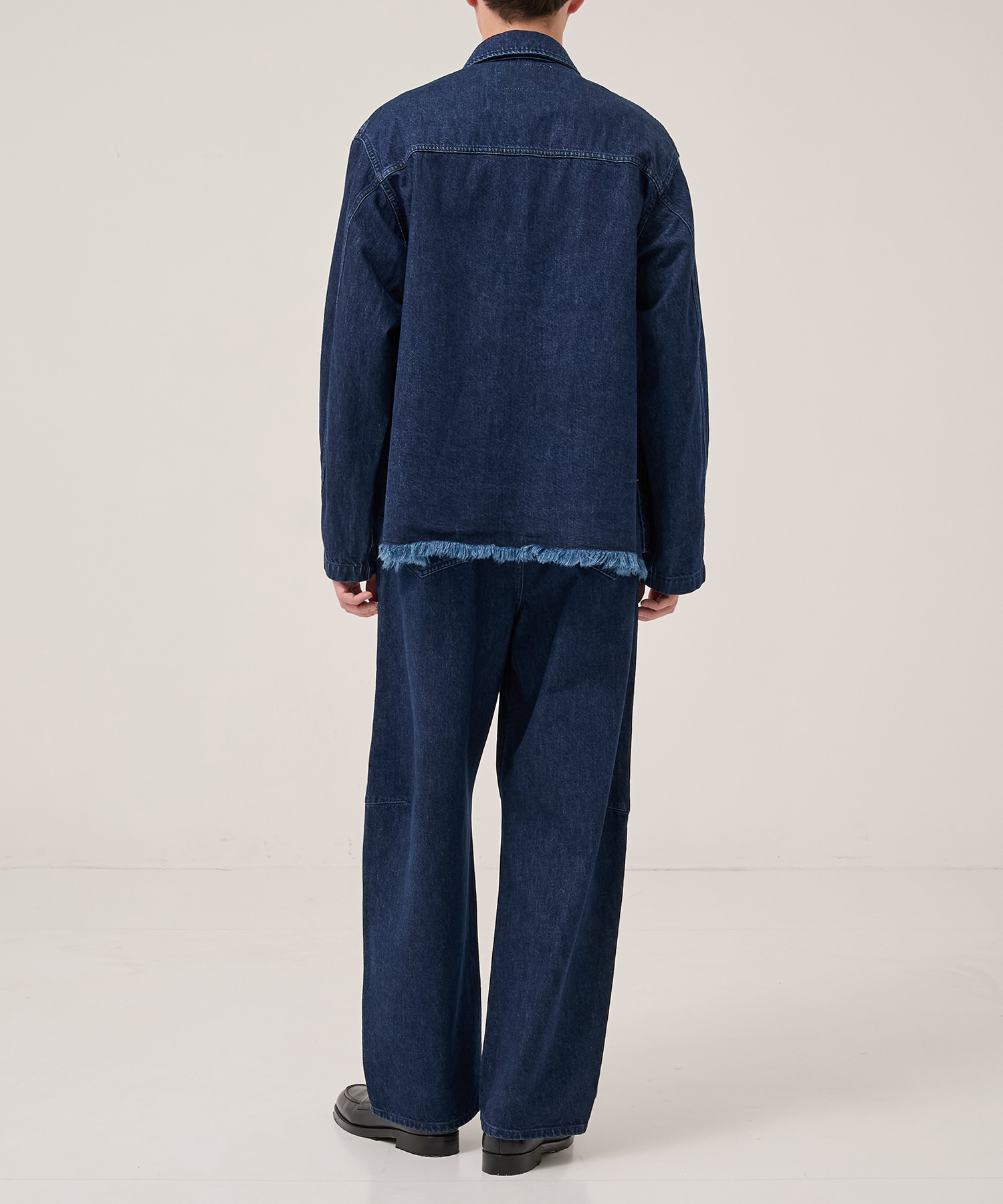 Barrel 1Tuck Wide Denim Pants with Long Belt CULLNI