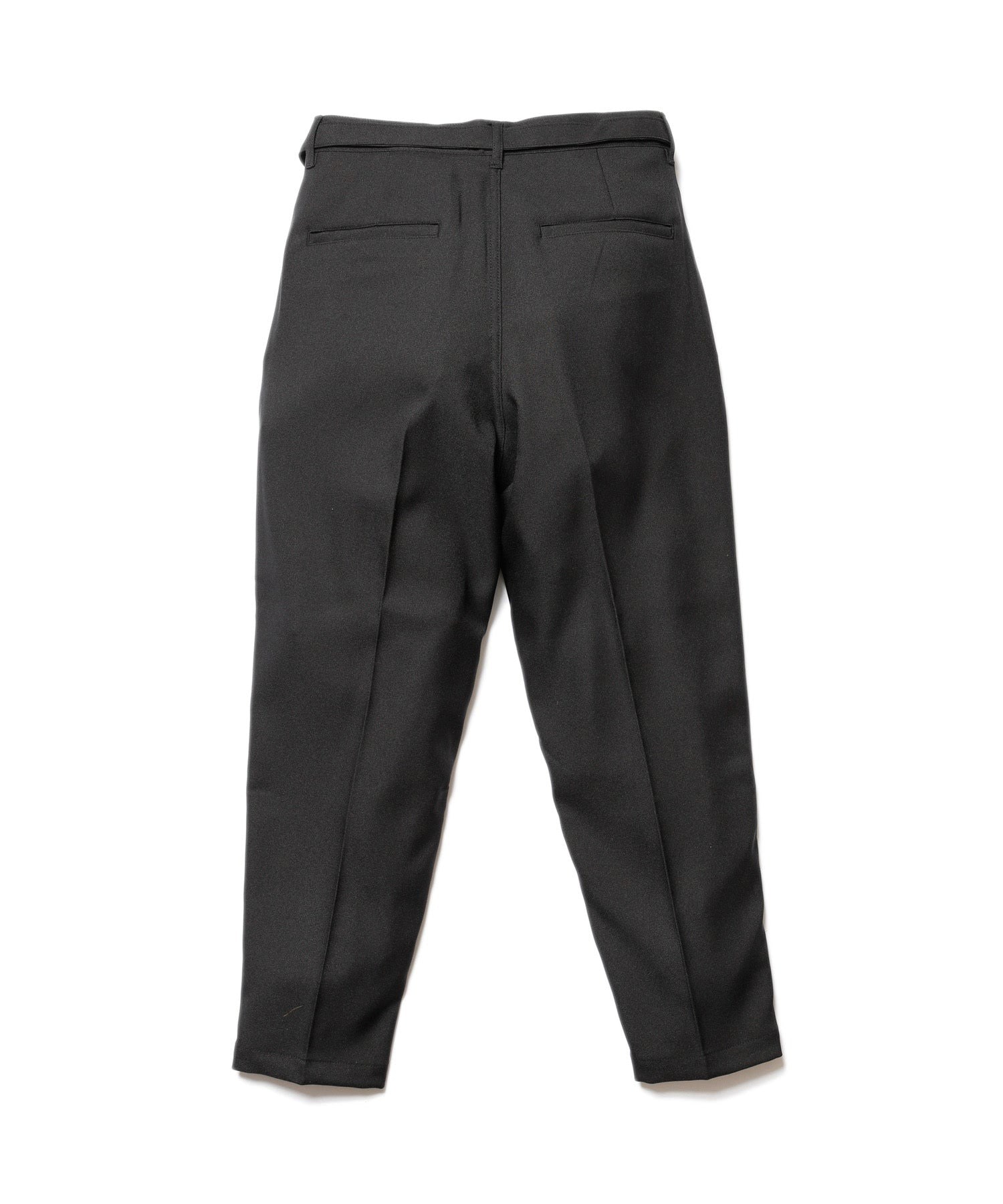 RETORO POLYESTER TWILL /BELTED WIDE TAPERED PANTS MR.OLIVE