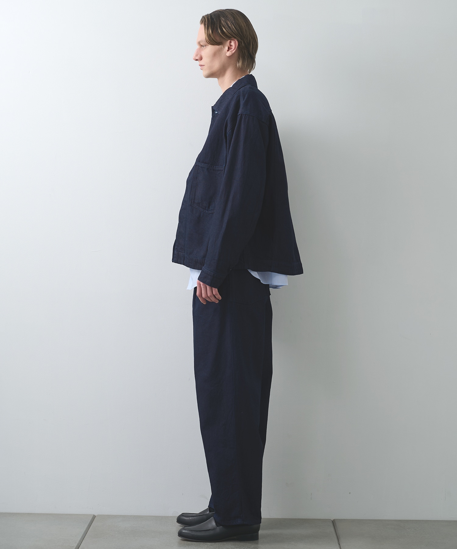 12oz denim 1 tuck pants STILL BY HAND